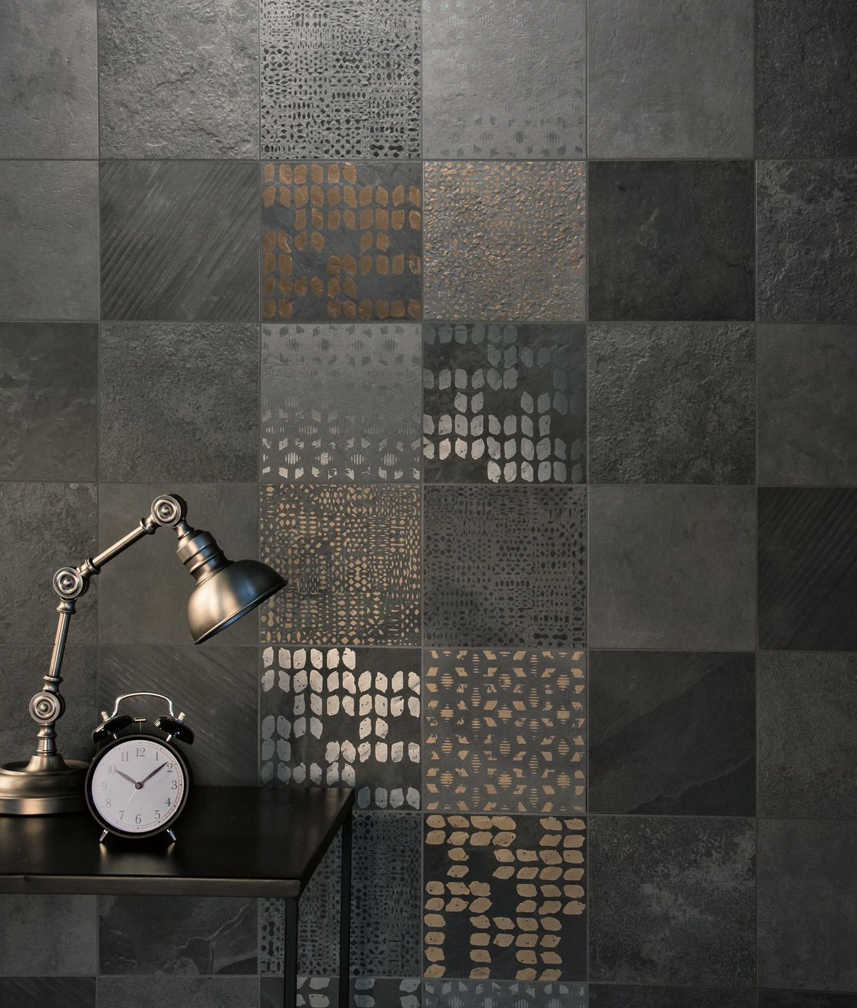 Carrelage effet pierre SUZANO RIGA ANTHRACITE 20x20 - 0,96 m²