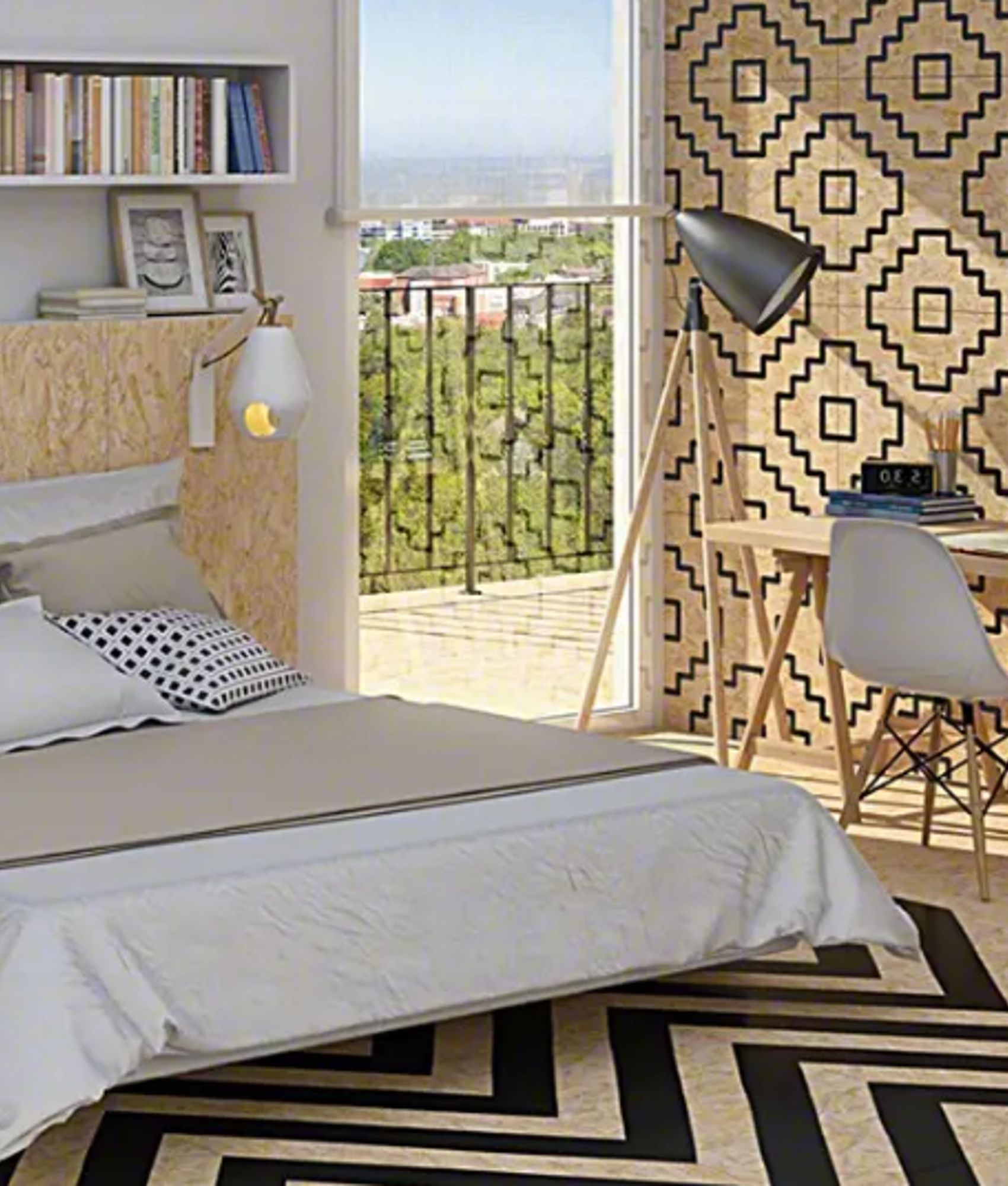 Carrelage imitation parquet Carrelage imitation bois aggloméré NENETS NOIR 59.3X59.3 cm - 1.06 m² - As de Carreaux