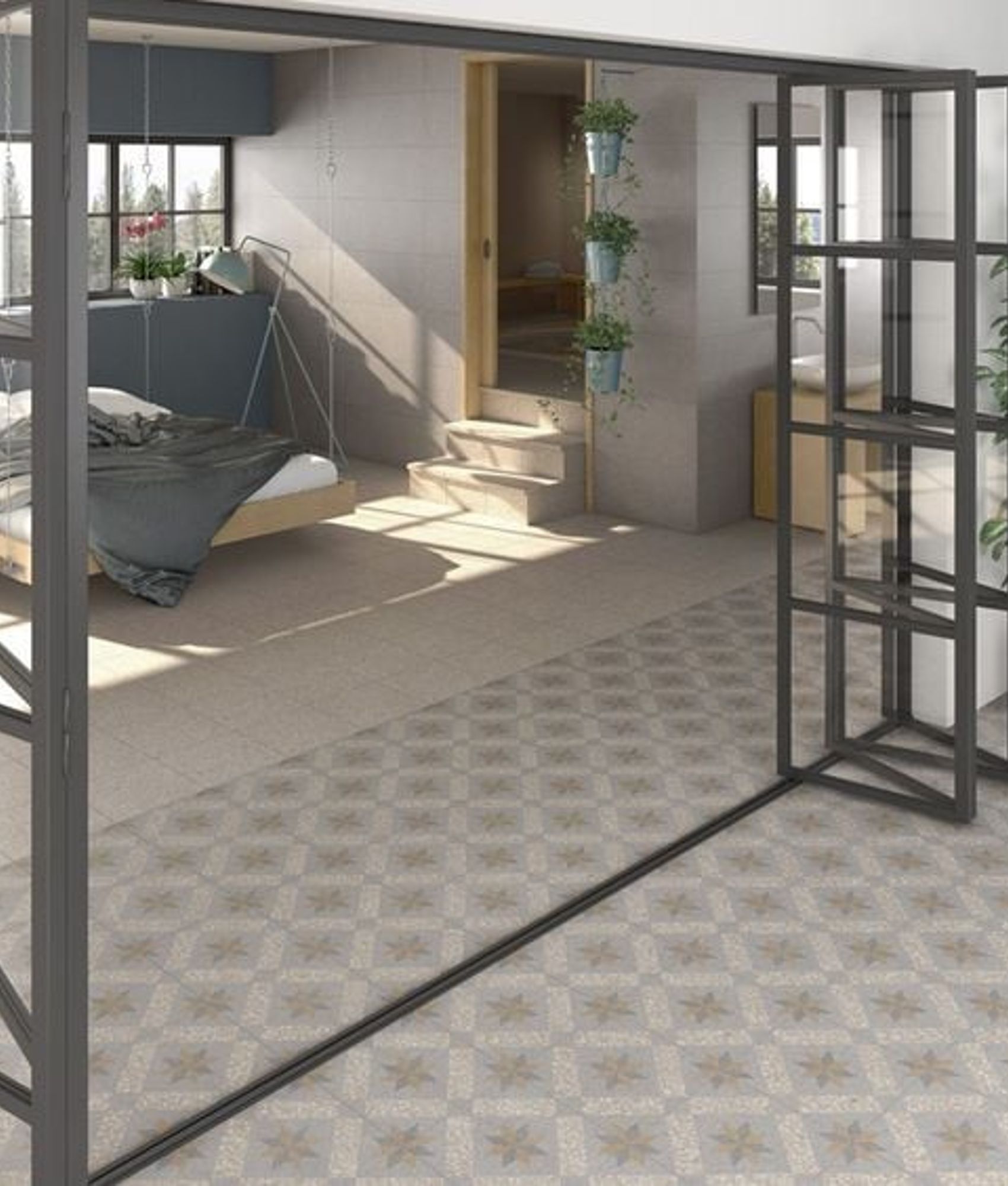 Imitation ciment antidérapant Carrelage imitation ciment 30x30 cm Gadner Crema anti-dérapant R10 - 0 - As de Carreaux