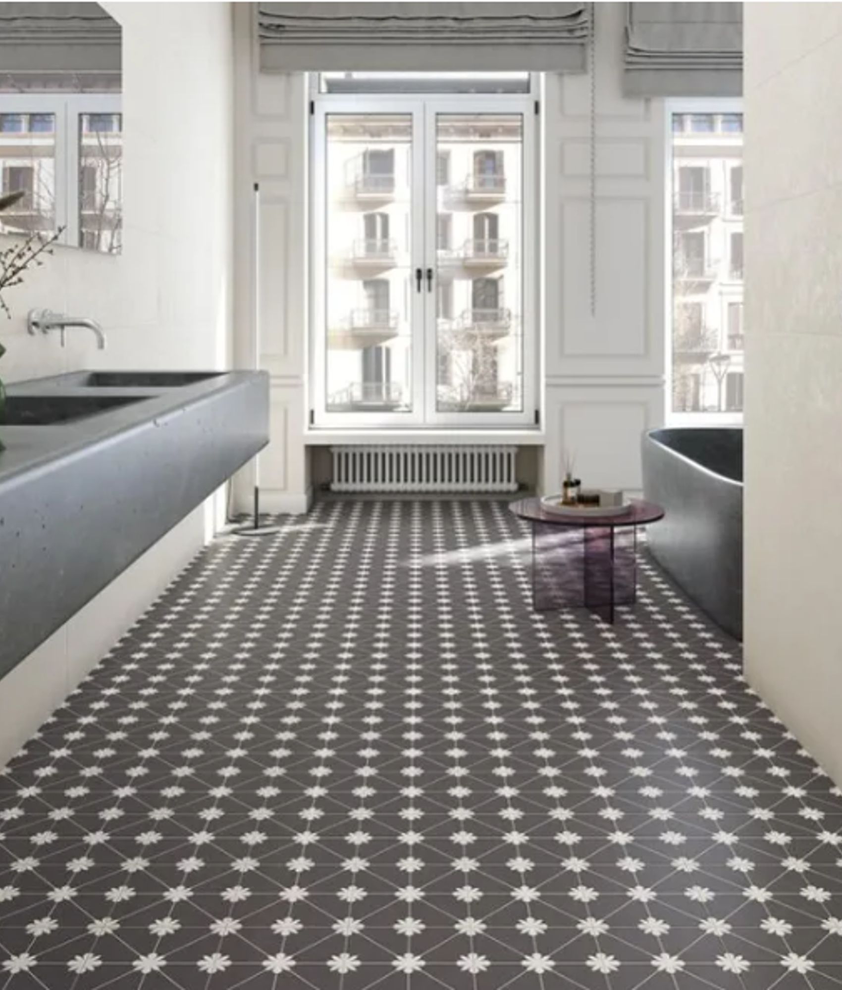 Carrelage imitation ciment  TUBAN ANTRACITA - 20x20 - 1 m²