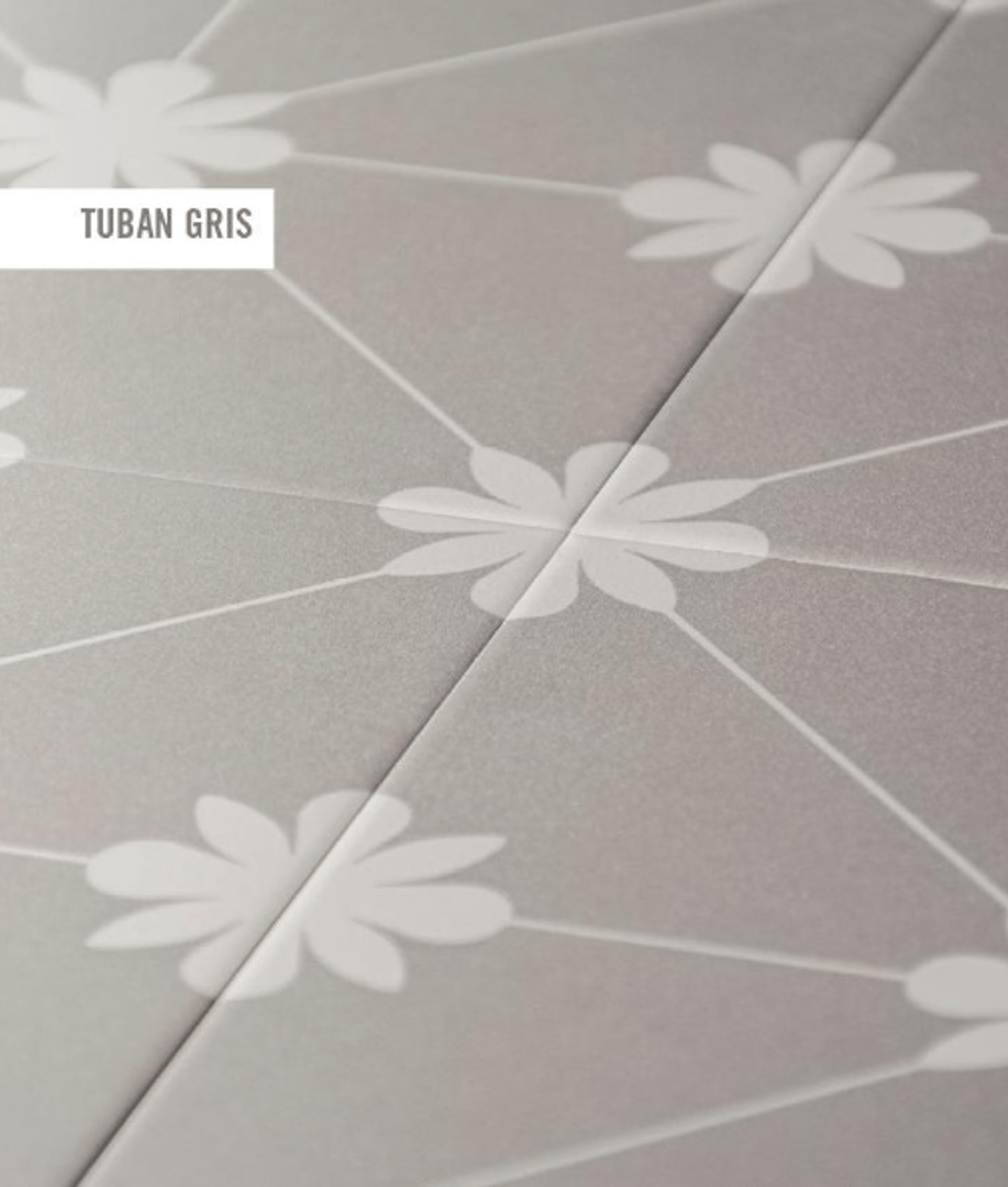 Carrelage imitation ciment  TUBAN GRIS - 20x20 - 1 m²