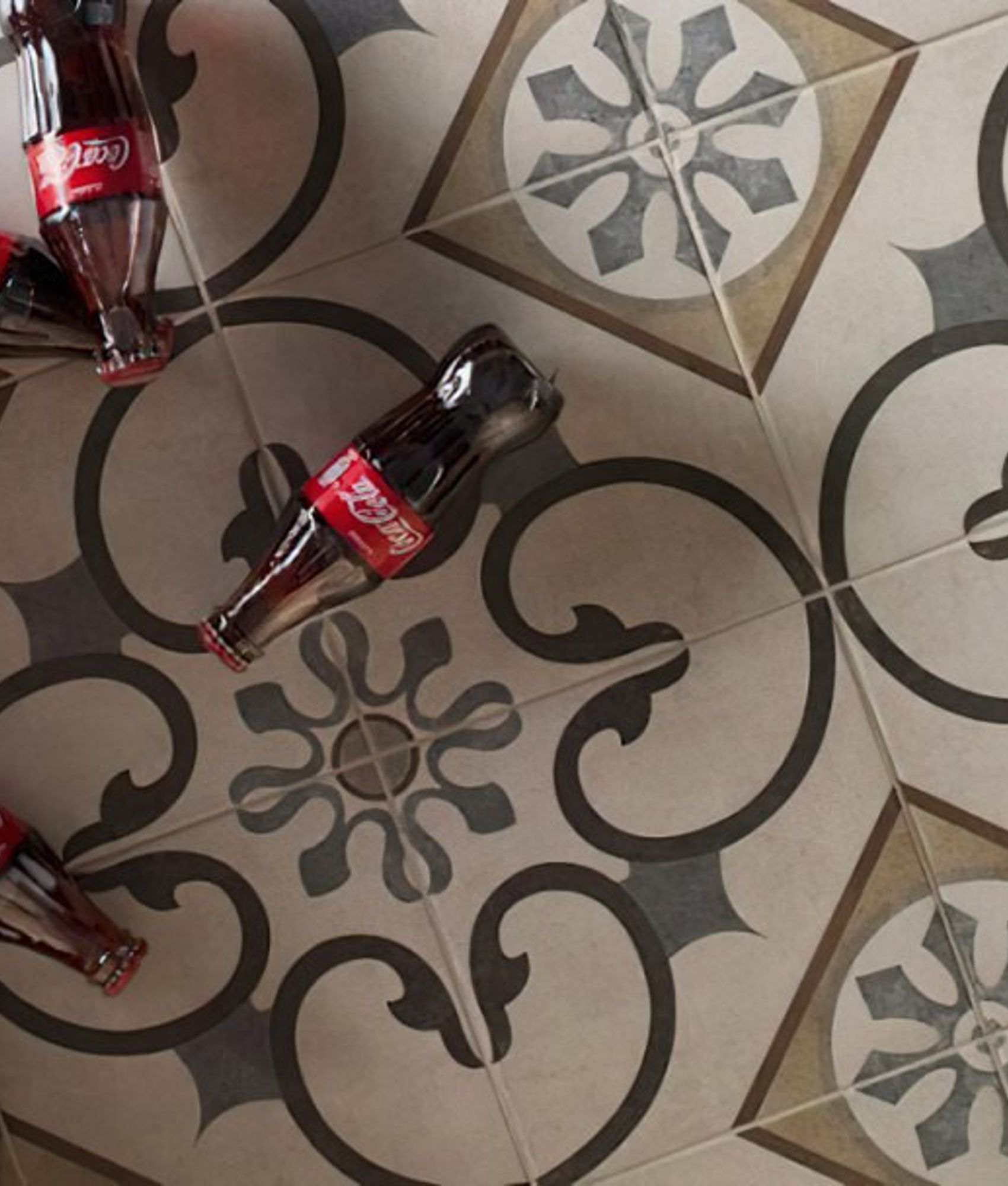 Carrelage Grès Cérame Imitation Ciment London SOHO Motif Vintage Mat 20x20 cm Sol & Mur Intérieur Extérieur