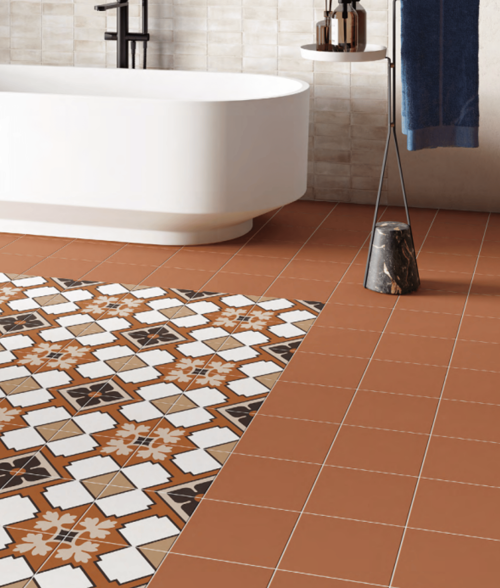 Carrelage effet carreau ciment  RIZOLI TURIN 20X20 - 1 m²