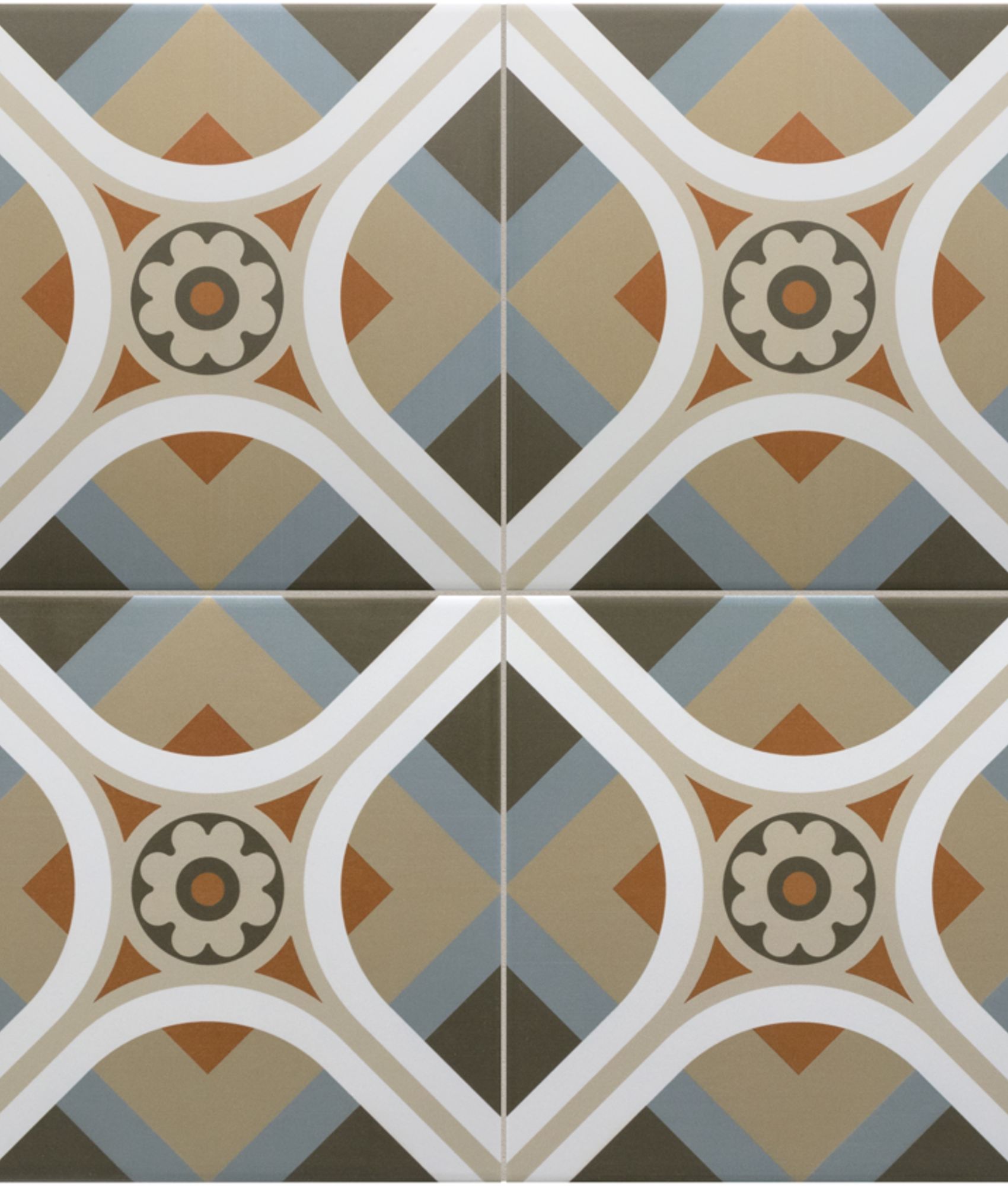 Carrelage effet carreau ciment  RIZOLI CINQUE 20X20 - 1 m²