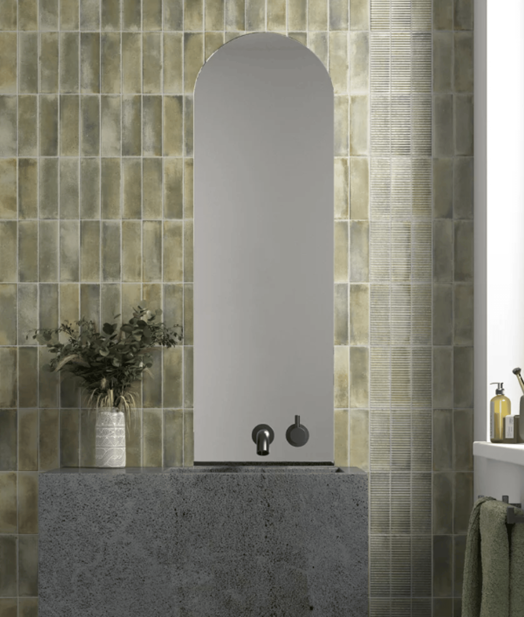 Carrelage élégance nuancé ROMY SAGE  6x18,6 - 0.424 m²