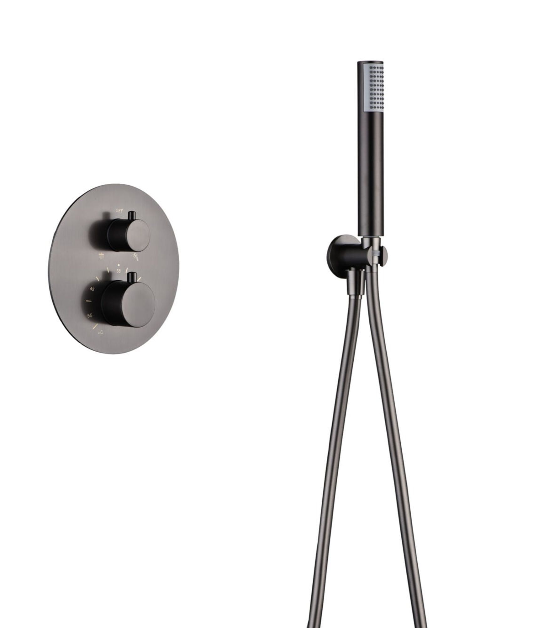 Douche encastrée MONZA Gun Metal