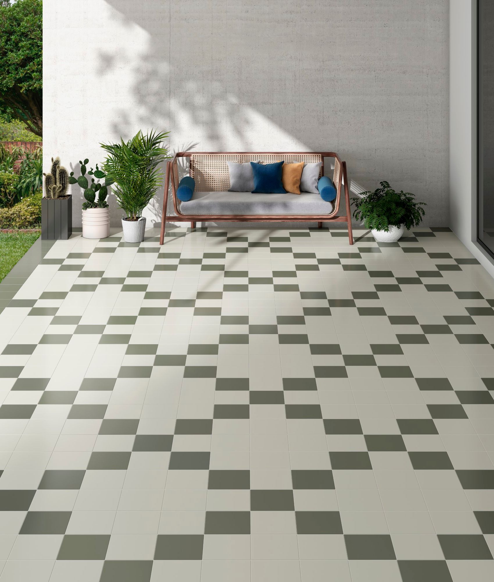 Carrelage coloré CRISP COIN 20x20