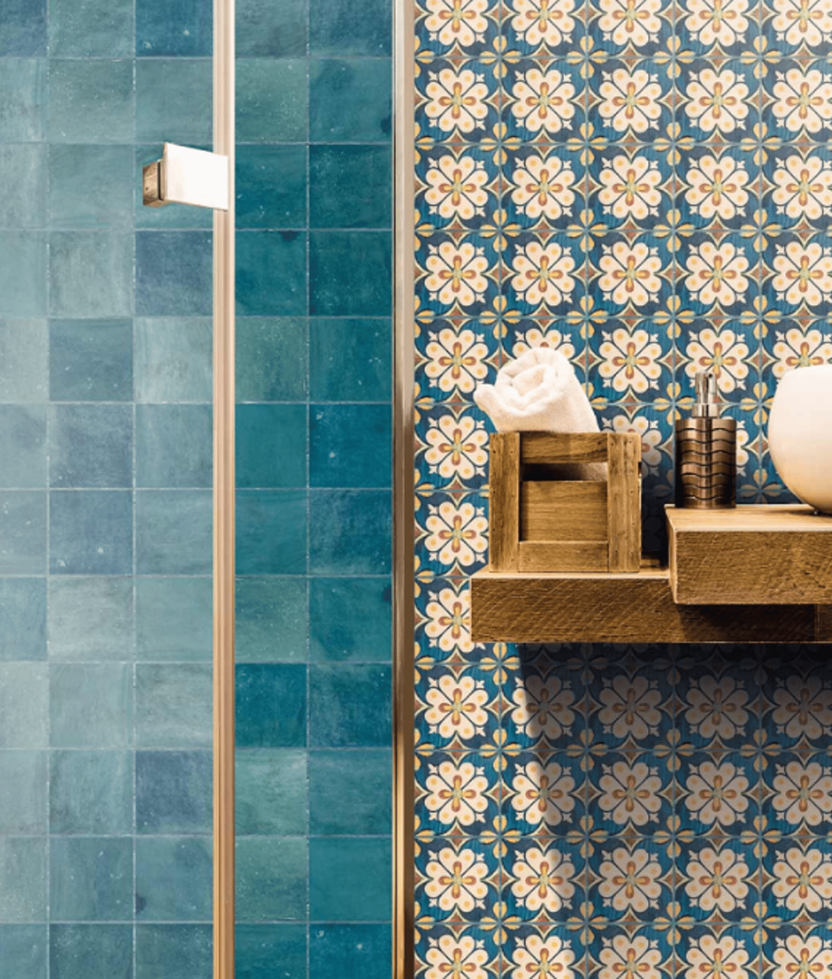 Carrelage Imitation Ciment Artisanal MARLOW TRUE TURQUOISE Mat R9 Intérieur/Extérieur 11,5x11,5 cm