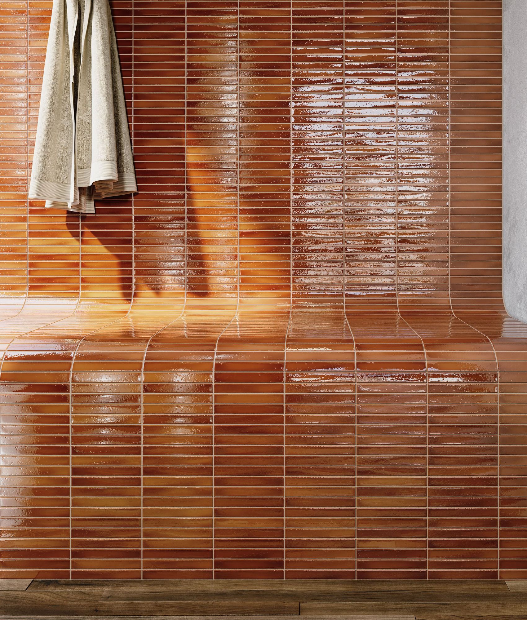 Carrelage vintage SHORT STICK HONEY CRACKLE 28x32 cm