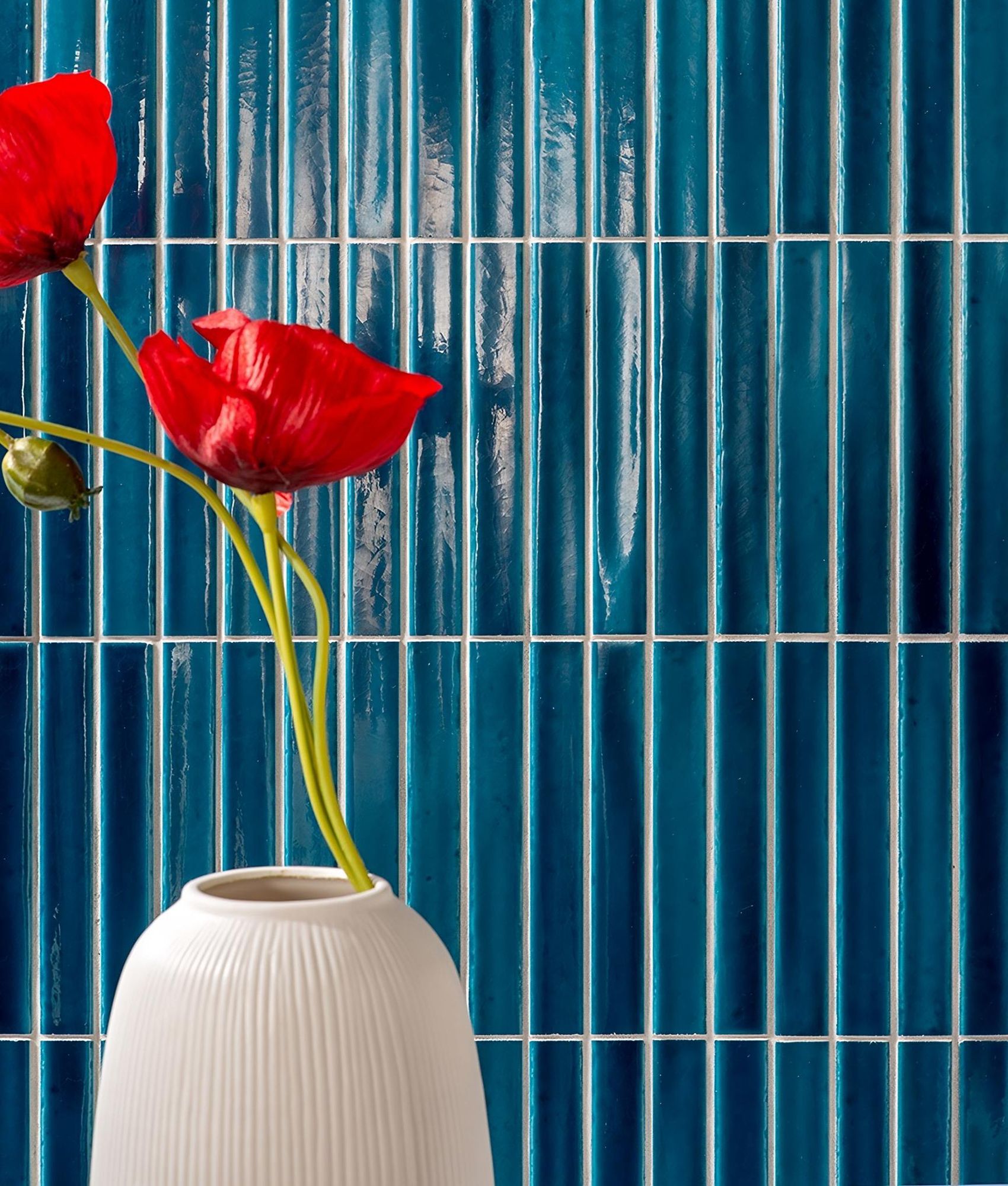 Carrelage vintage SHORT STICK SAPPHIRE CRACKLE 28x32 cm