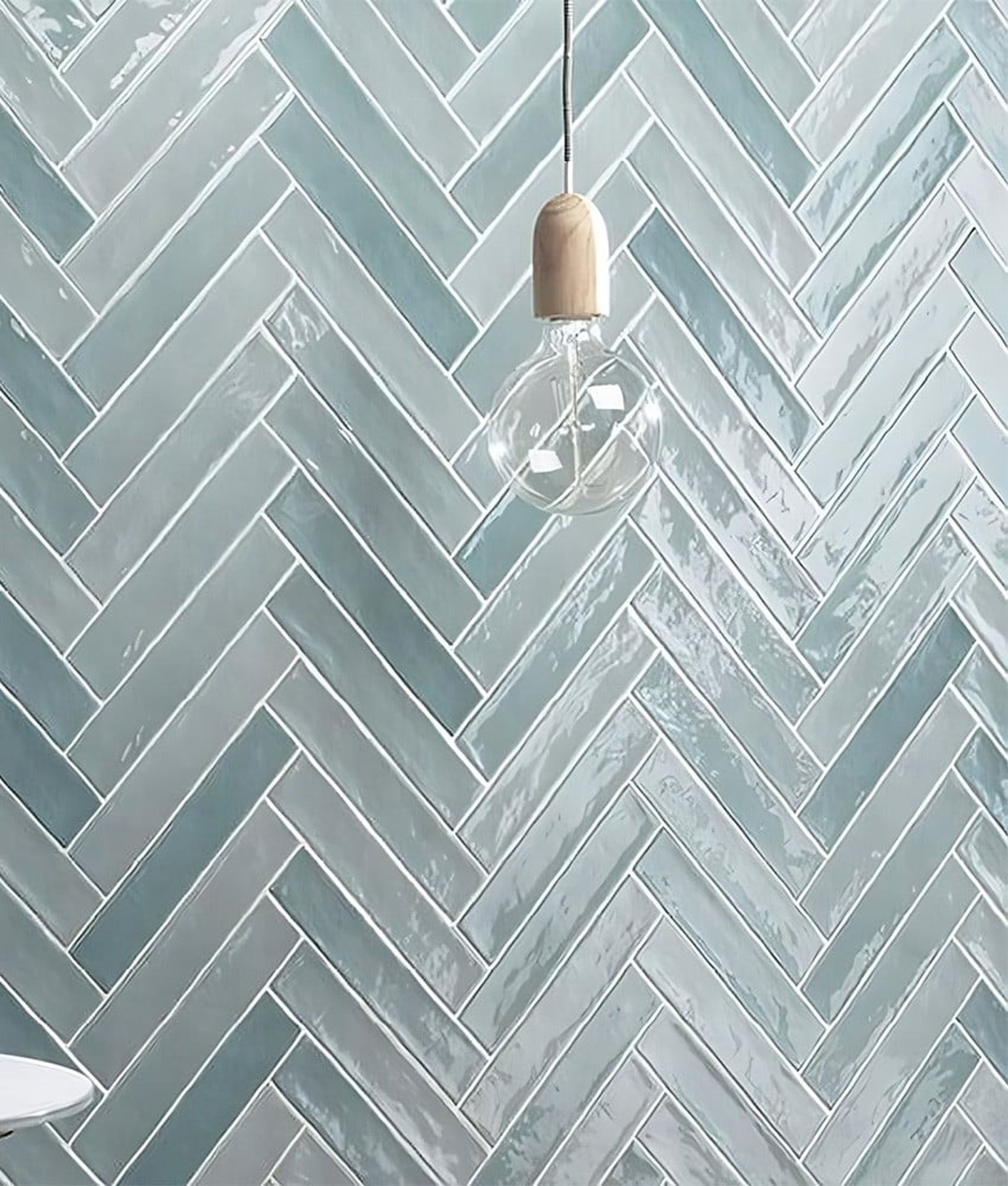 Carrelage Zellige PIASTRELLA ACQUA Bleu Brillant Mural 5x25 cm Intérieur