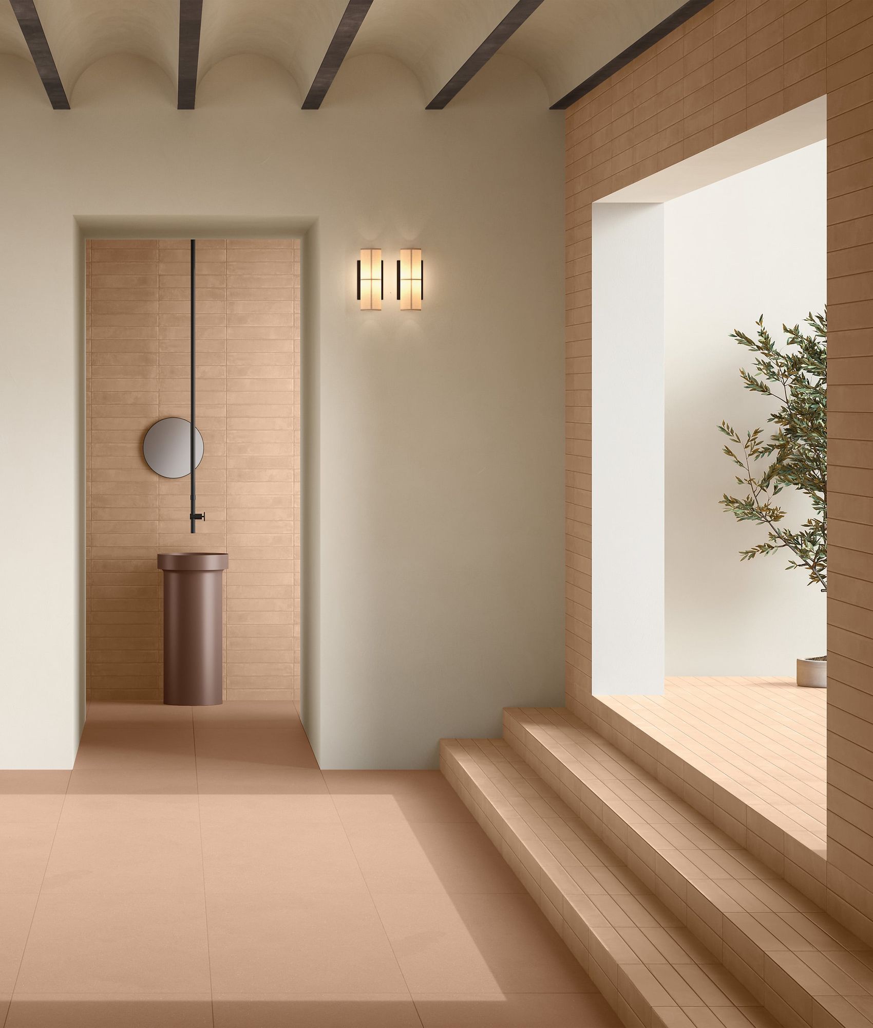 Carrelage aspect chic LE MARAIS TERRA BRICK 7,5x40 cm