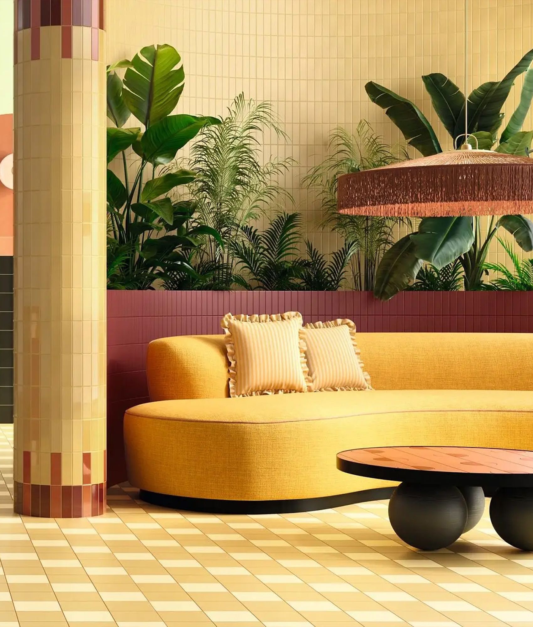 Carrelage Contemporain Uni Rouge FARGO BORGOGNA LUCIDO Brillant Intérieur Extérieur 5x15 cm