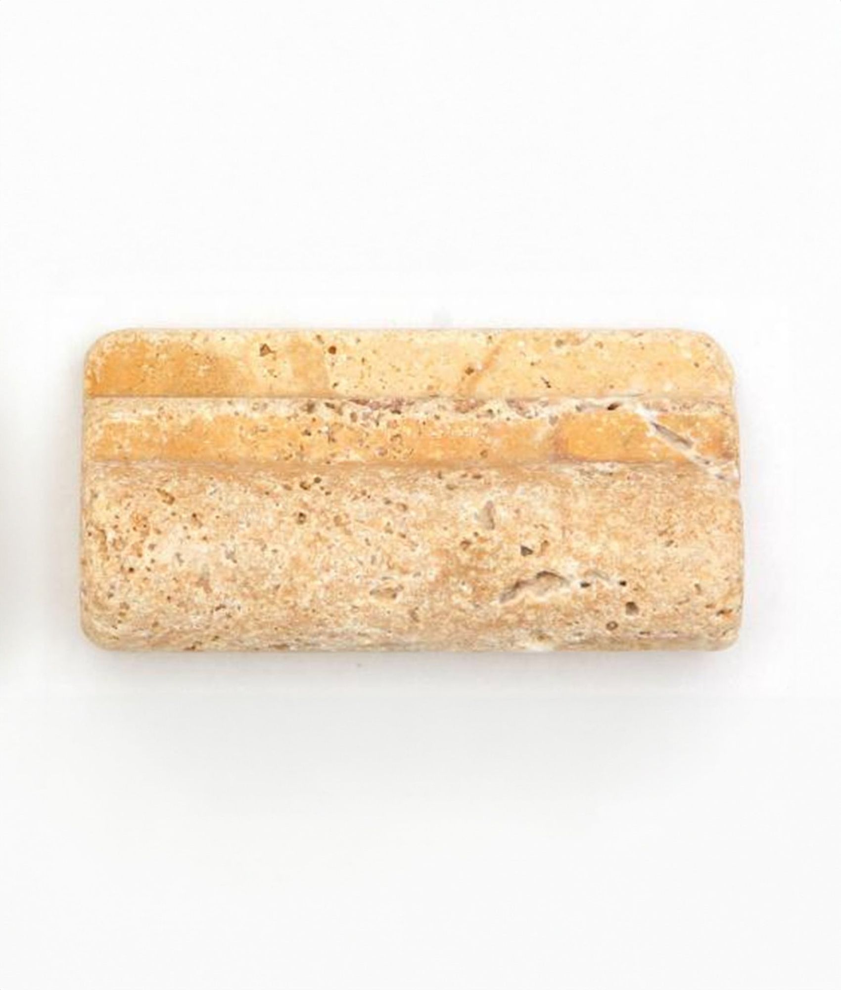 Corniches, bâtonnets pierre Corniche pierre Travertin Jaune 10x5 cm - unité - As de Carreaux