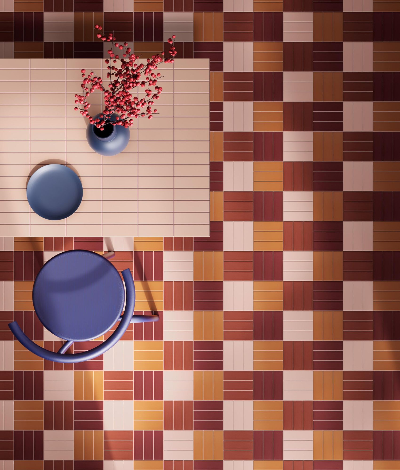 Lot de 3.60 m² - Carrelage contemporain FARGO ARANCIO MATT 5x15