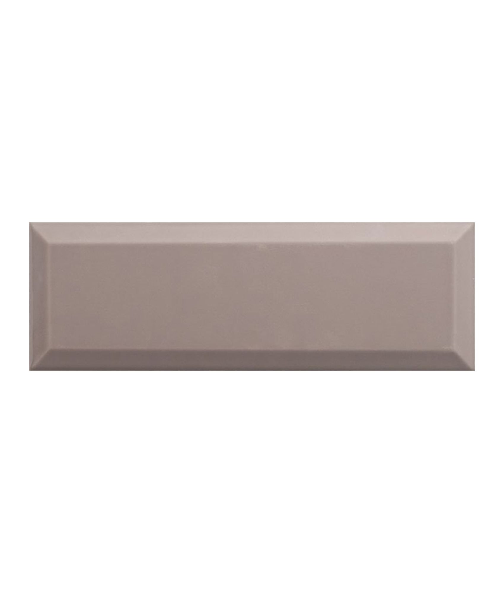 Lot de 12.24 m² - Carrelage Métro biseauté 10x30 cm moka sépia brillant