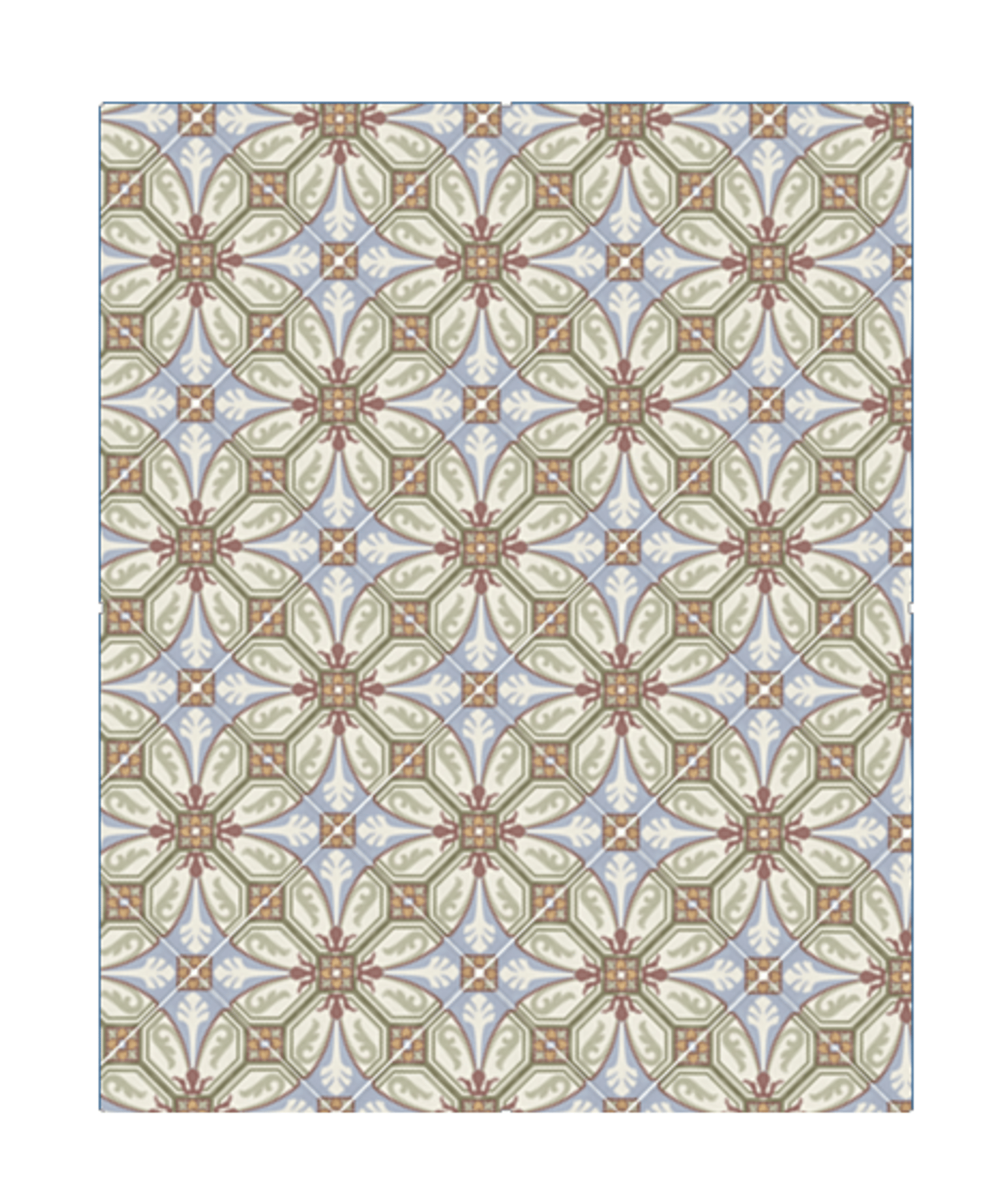 Carreaux de ciment imitation Carrelage style ciment 20x20 cm ART NOUVEAU VIENA COLOUR - 24404 - 1m² - As de Carreaux