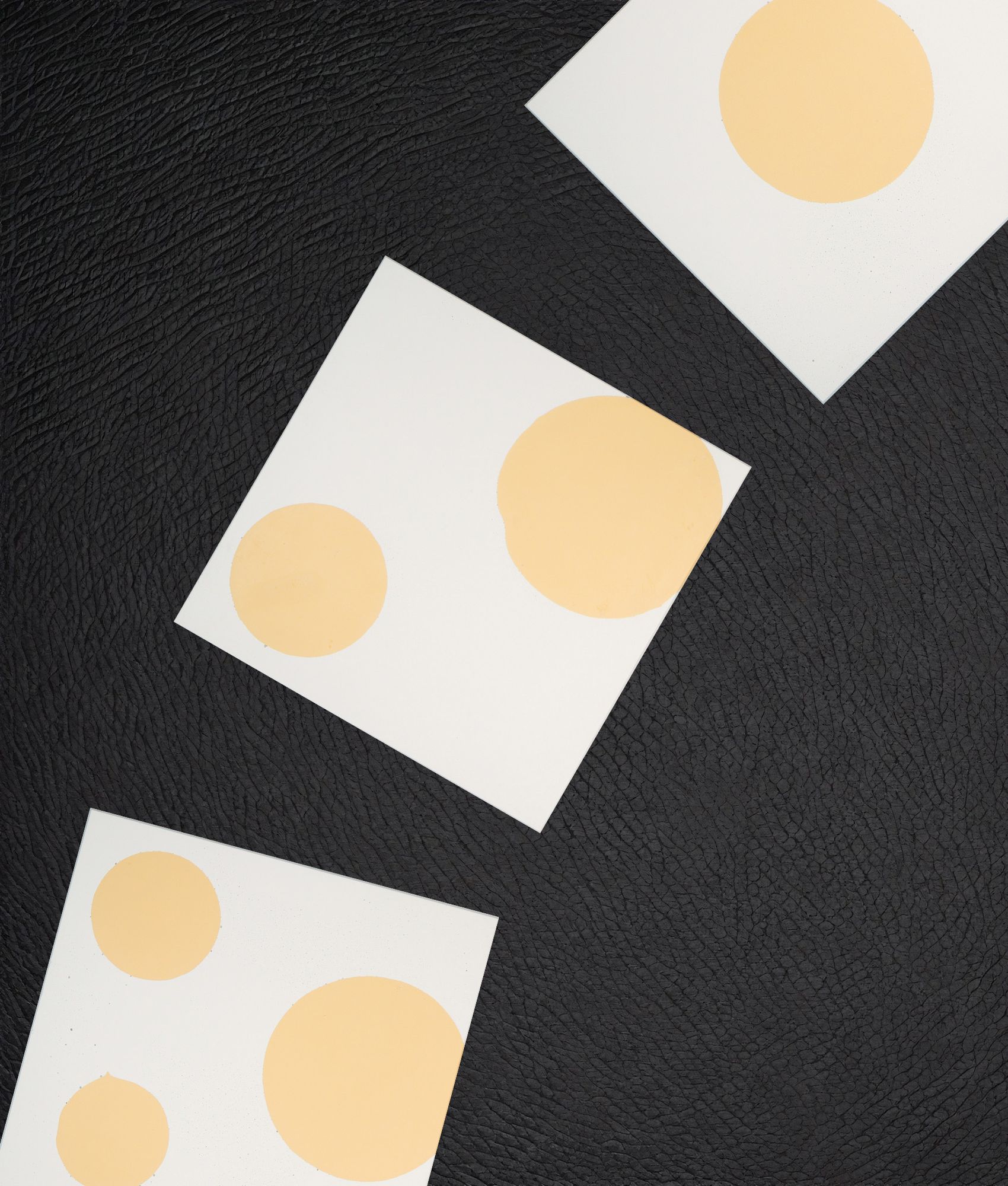 Carrelage imitation ciment LE CERCLE JAUNE PÂLE 20x20 cm