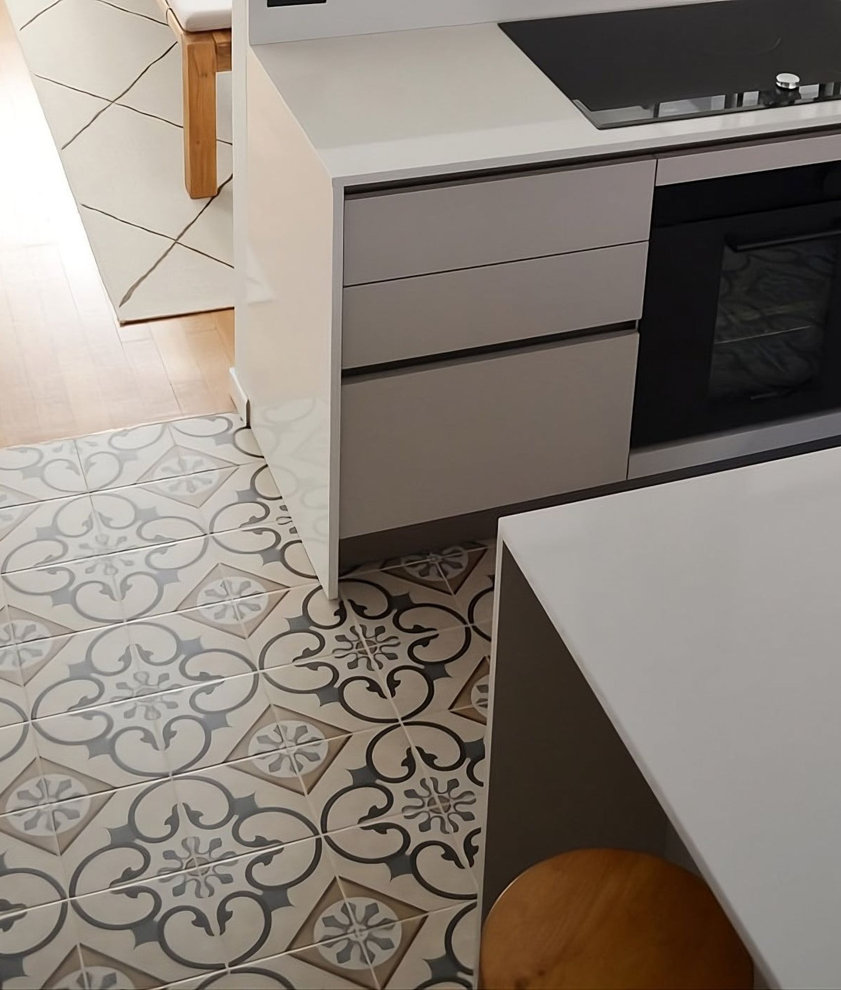 Carrelage Grès Cérame Imitation Ciment London SOHO Motif Vintage Mat 20x20 cm Sol & Mur Intérieur Extérieur