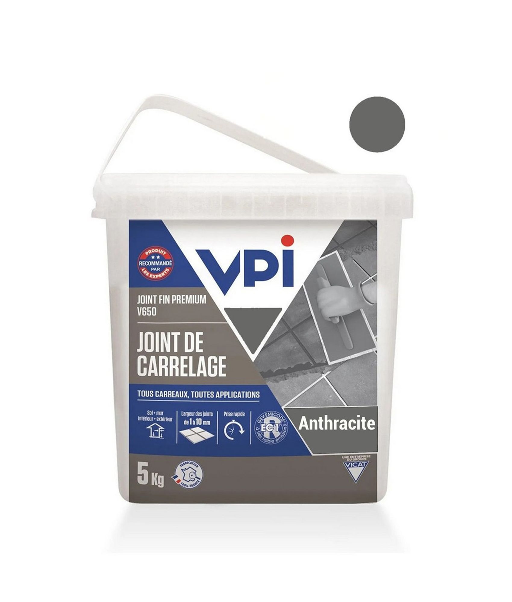 Cerajoint fin Premium V650 Anthracite 5 kg VPI