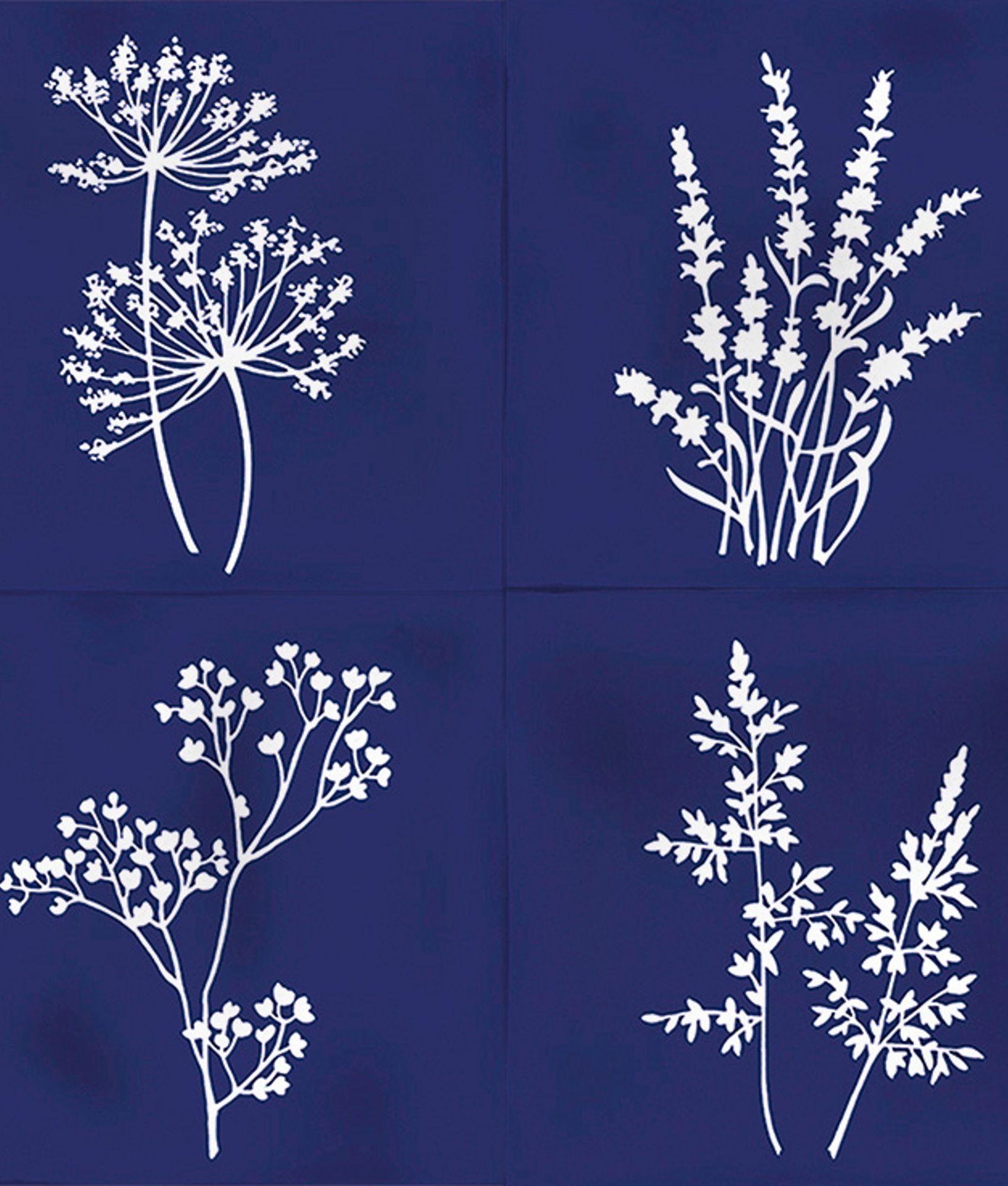 Faïence décorative ROOT ARVUM-4 BLUE 13X13 cm