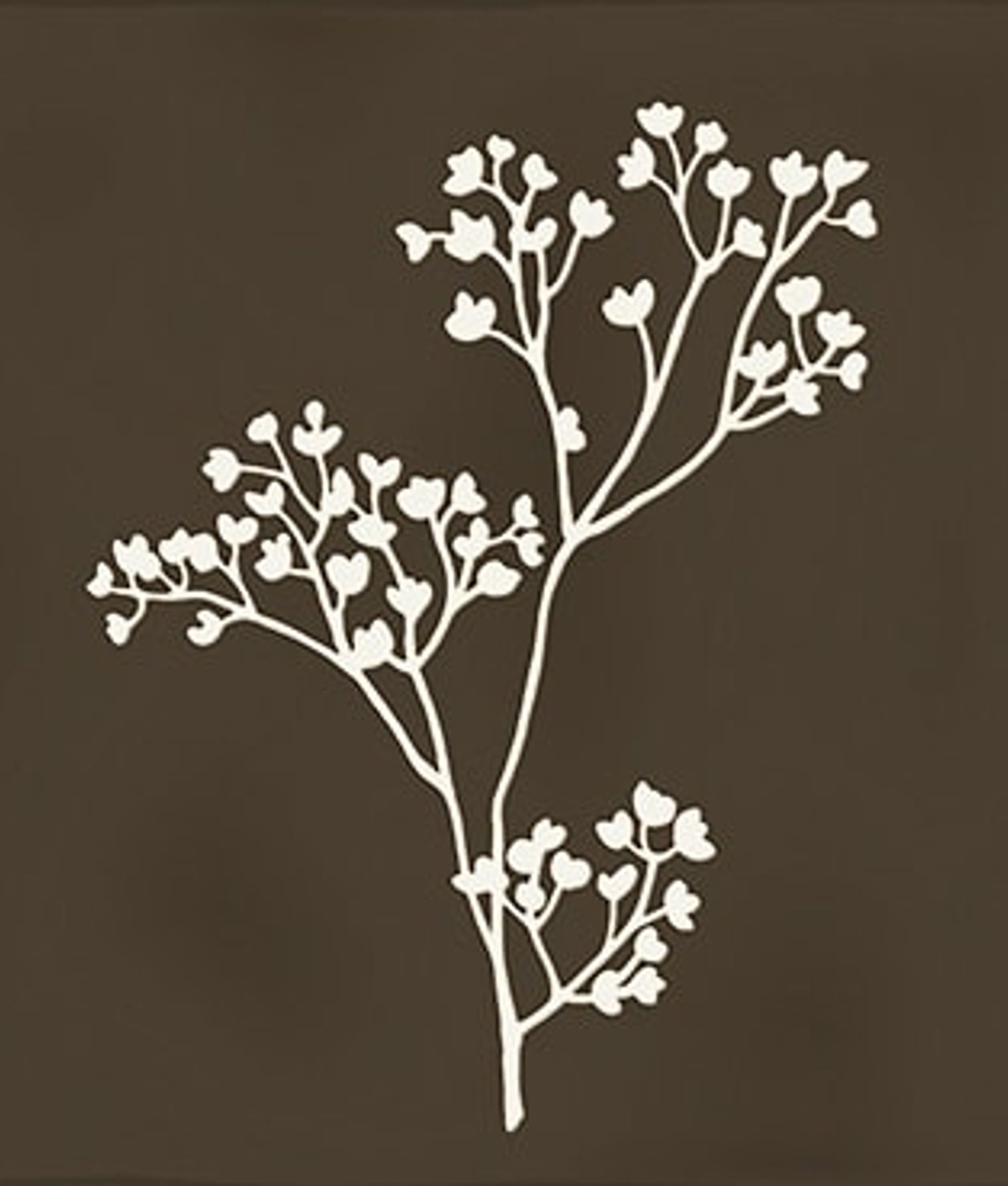 Faïence décorative ROOT ARVUM-4 BROWN 13X13 cm
