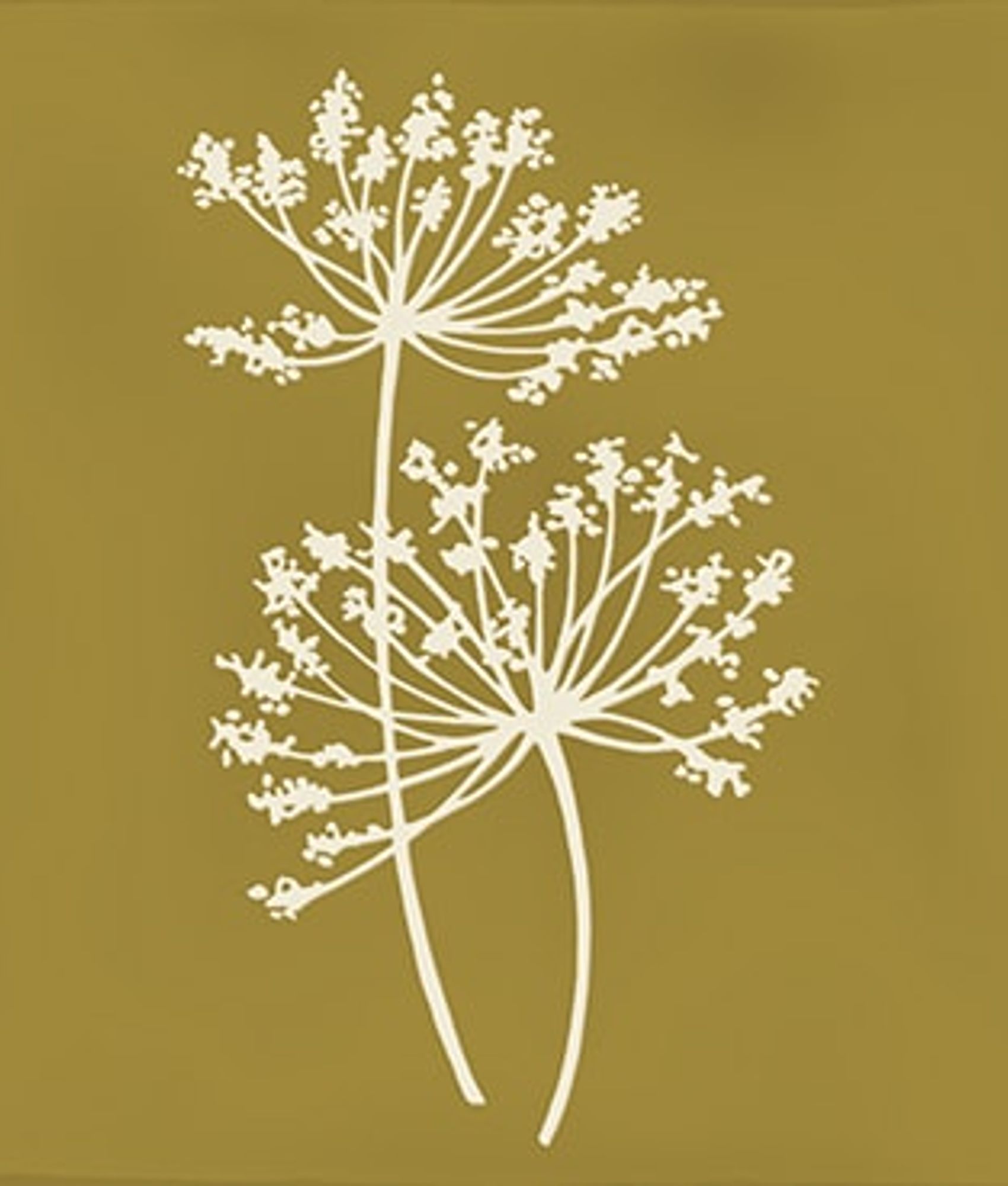 Faïence décorative ROOT ARVUM-4 OCHER 13X13 cm