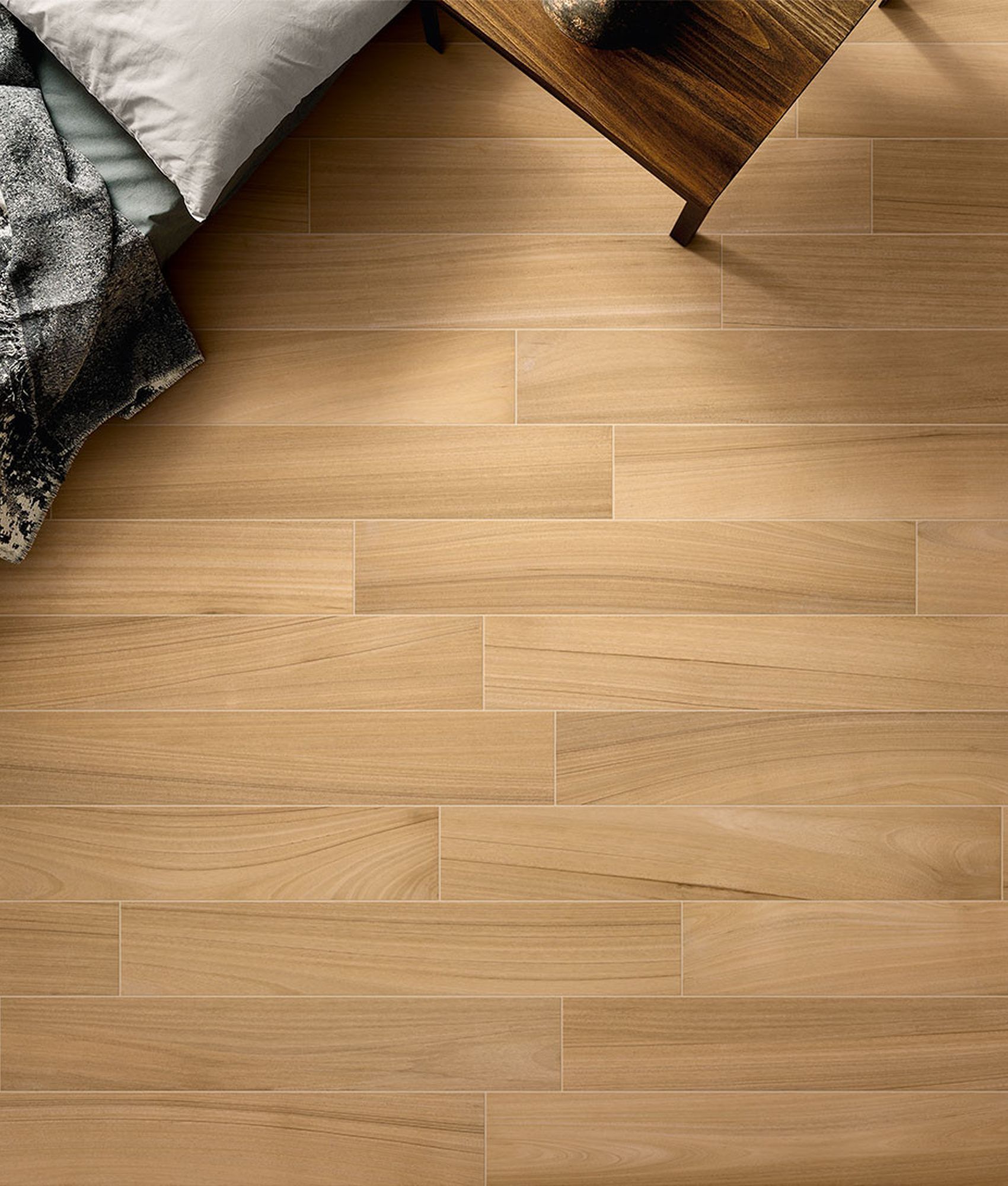 Carrelage rectifié effet parquet AFFOUX MIELLE 15,1X90,6 - 1,23m²