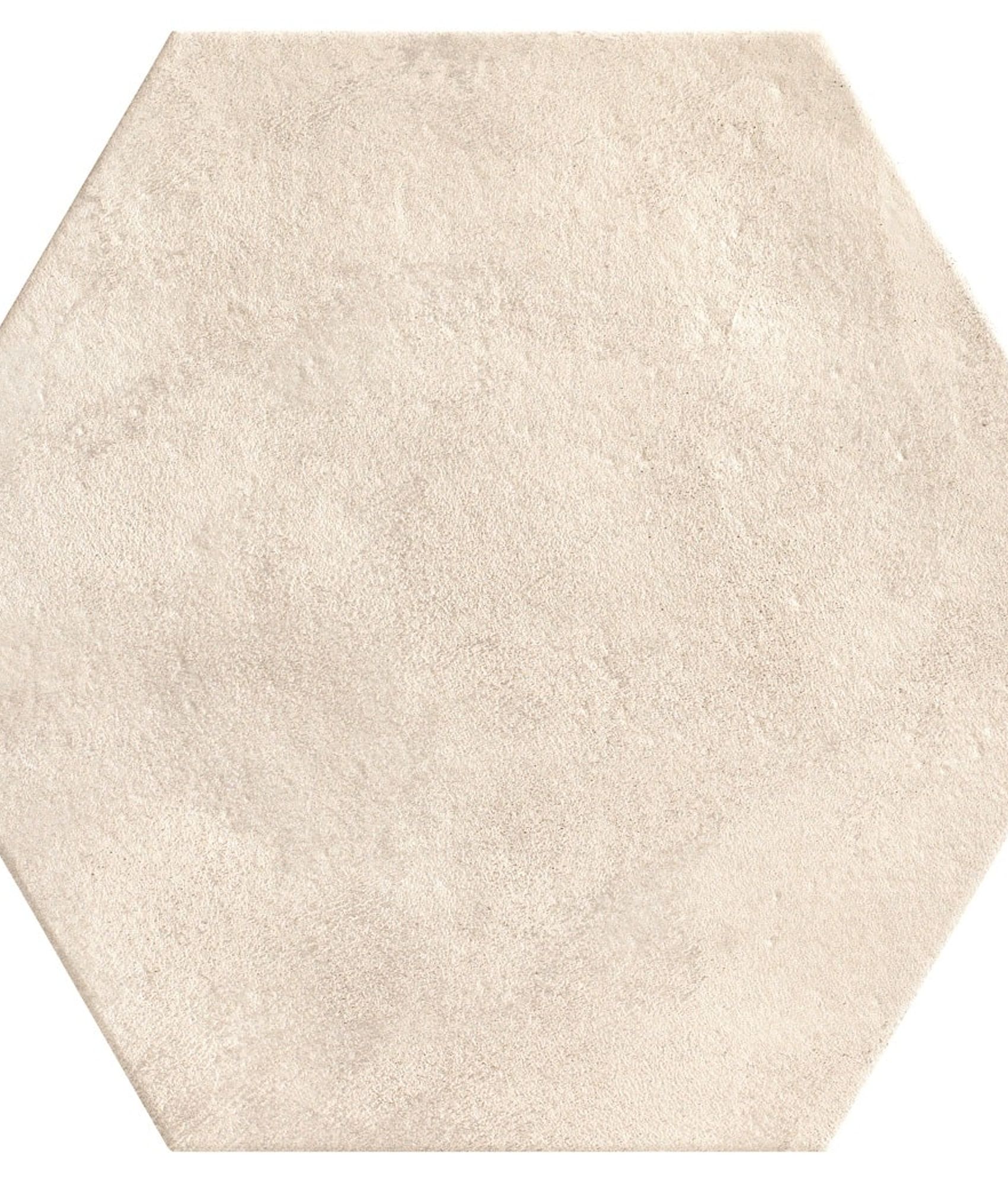 Carrelage hexagonal imitation pierre ABOS WHITE - 56X48,5 - 1,2 m²