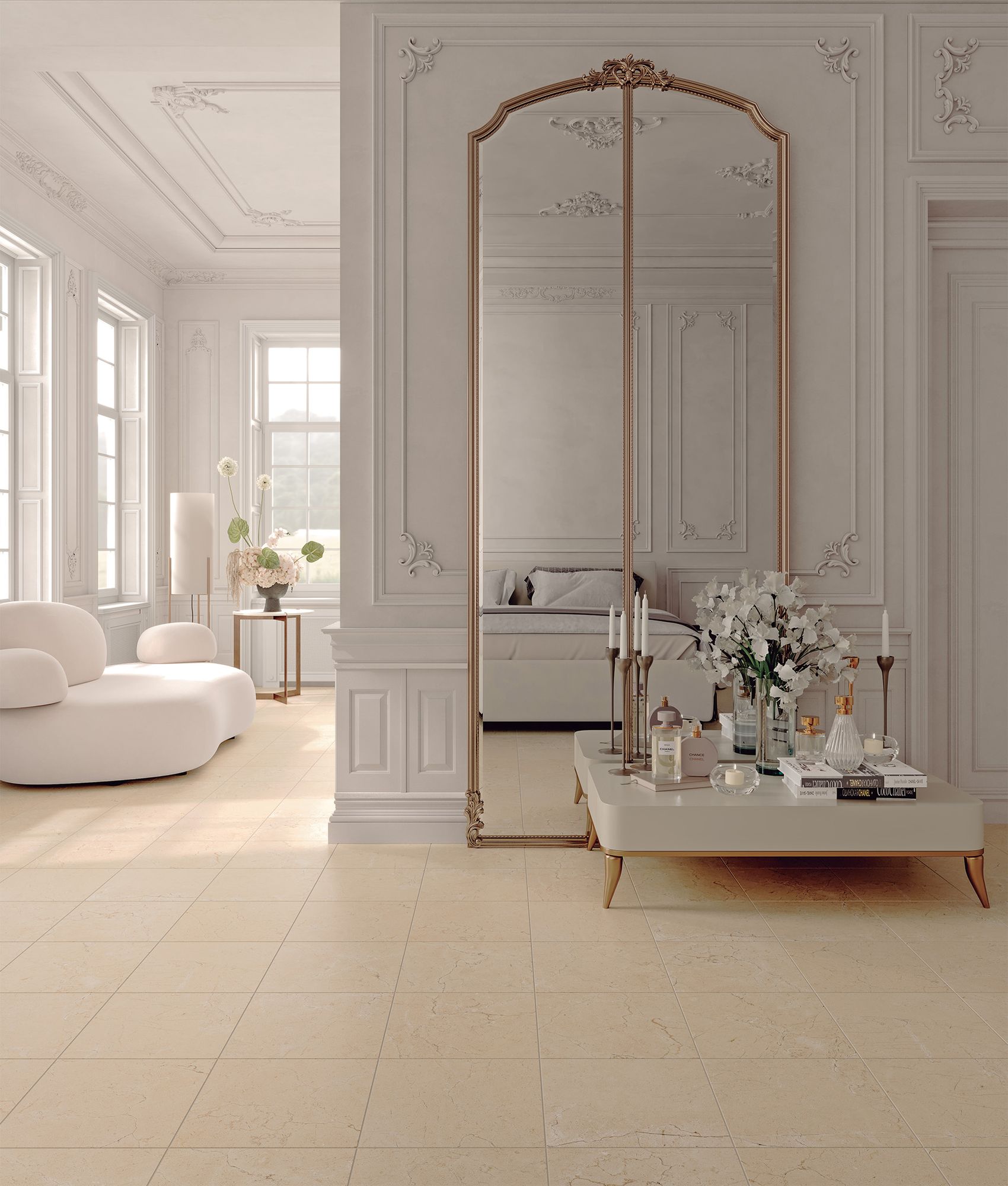 Carrelage effet marbre MARMORIA CREAMA MARFIL 30x30 cm