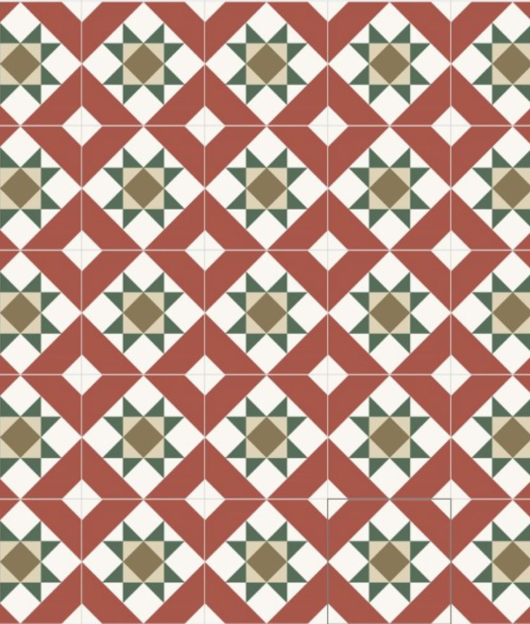 Carrelage géométrique aspect ciment KINABALU VETRO 20X20 - 0.52m²
