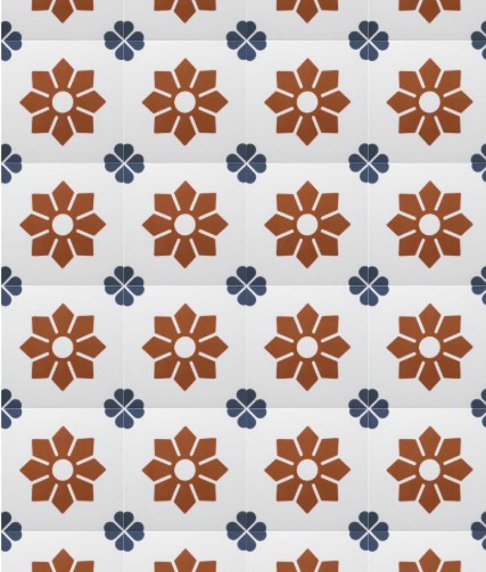 Carrelage effet carreau ciment  RIZOLI FIORE 20X20 - 1 m²