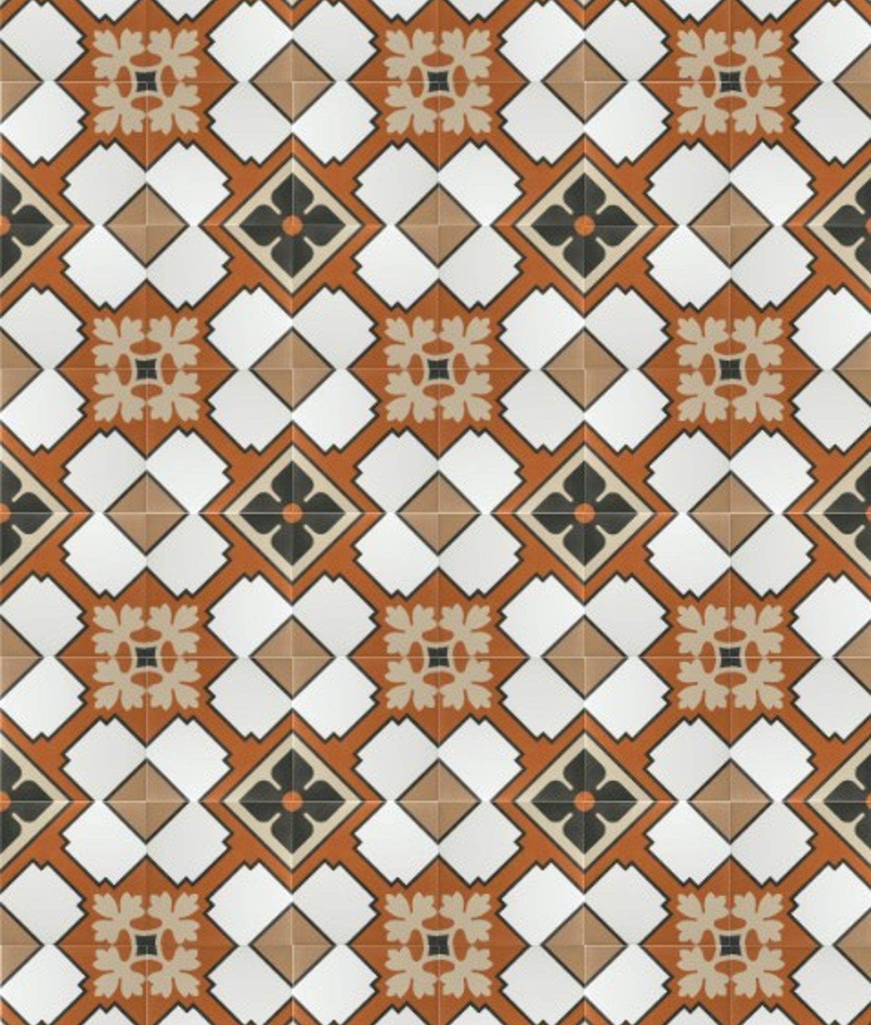Carrelage effet carreau ciment  RIZOLI TURIN 20X20 - 1 m²