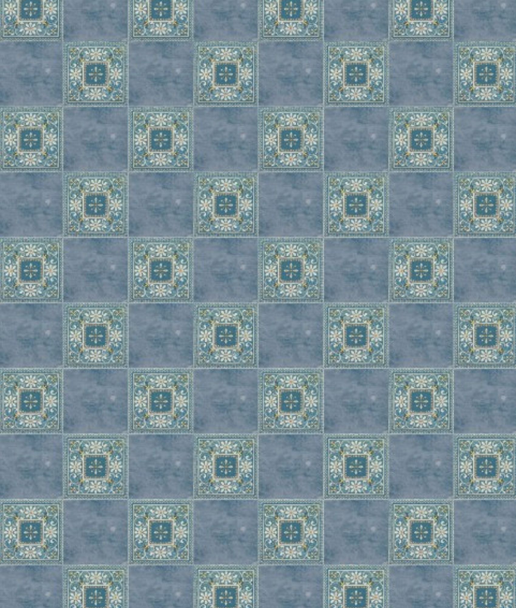 Carrelage Imitation Ciment Floral MARLOW TANSY Mat R9 Intérieur Extérieur 11,5x11,5 cm