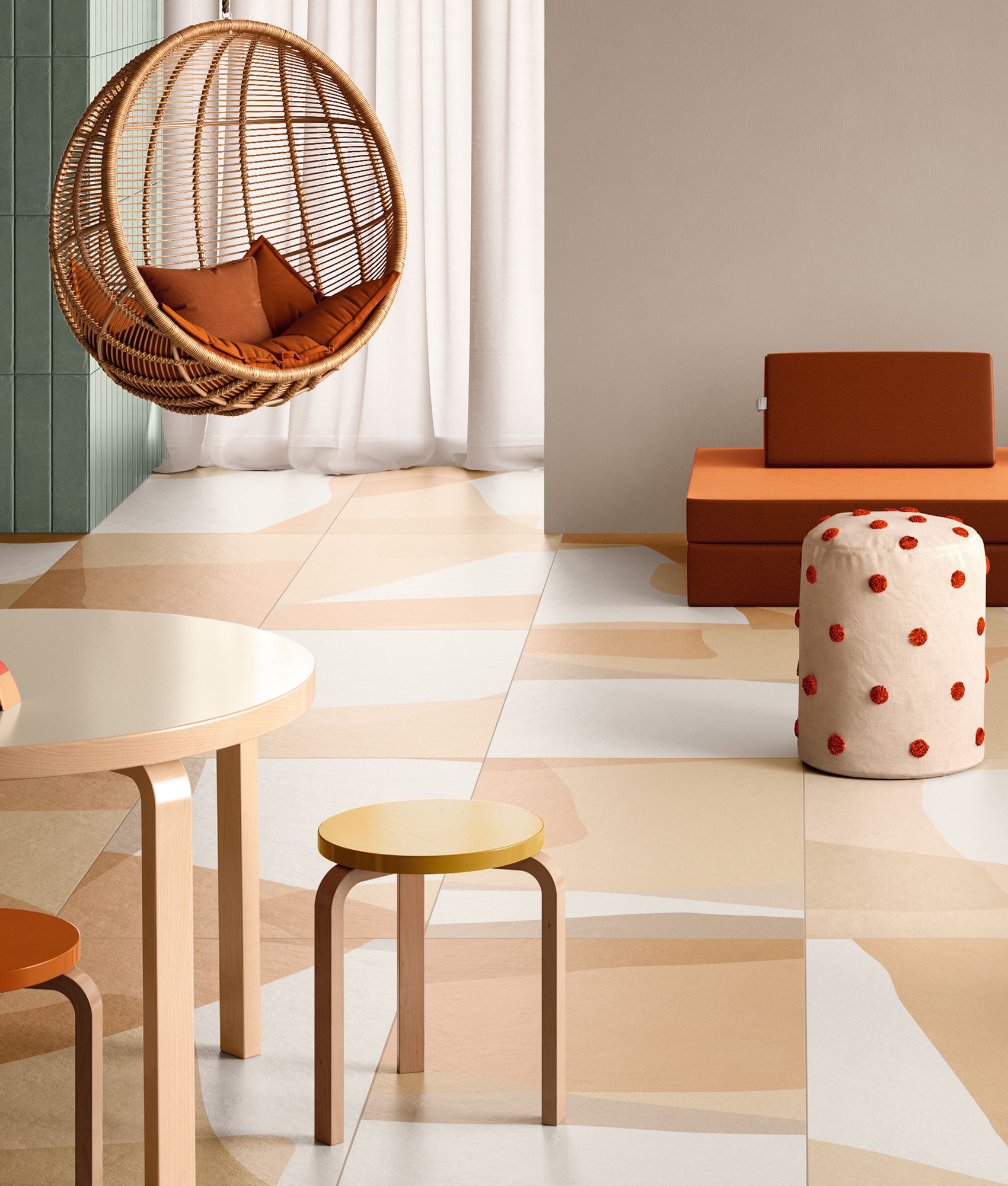 Carrelage décoratif BEDROCK ARGILLA SHAPES 60x120 cm