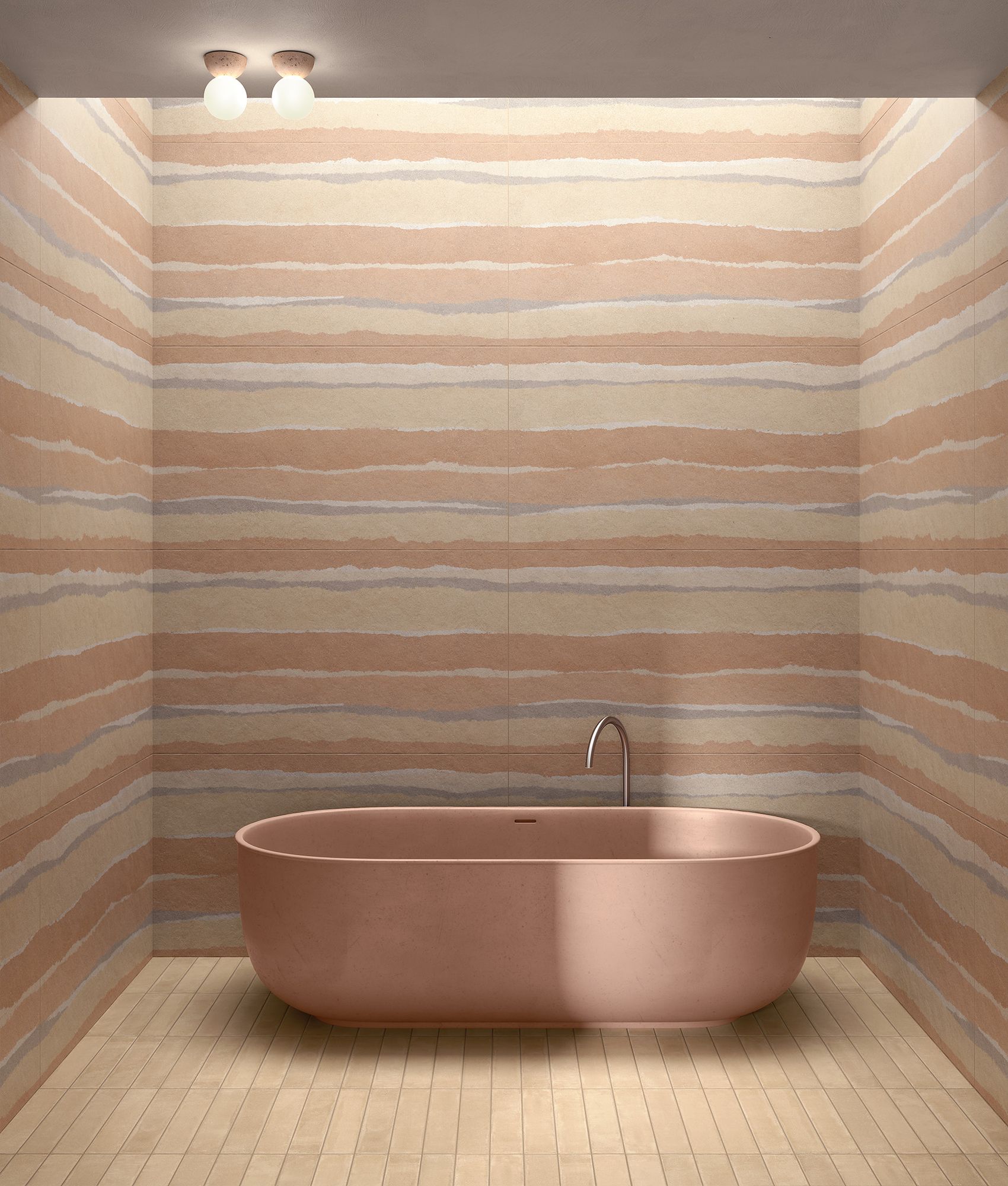 Carrelage décoratif BEDROCK ARGILLA STRATUM 60x120 cm