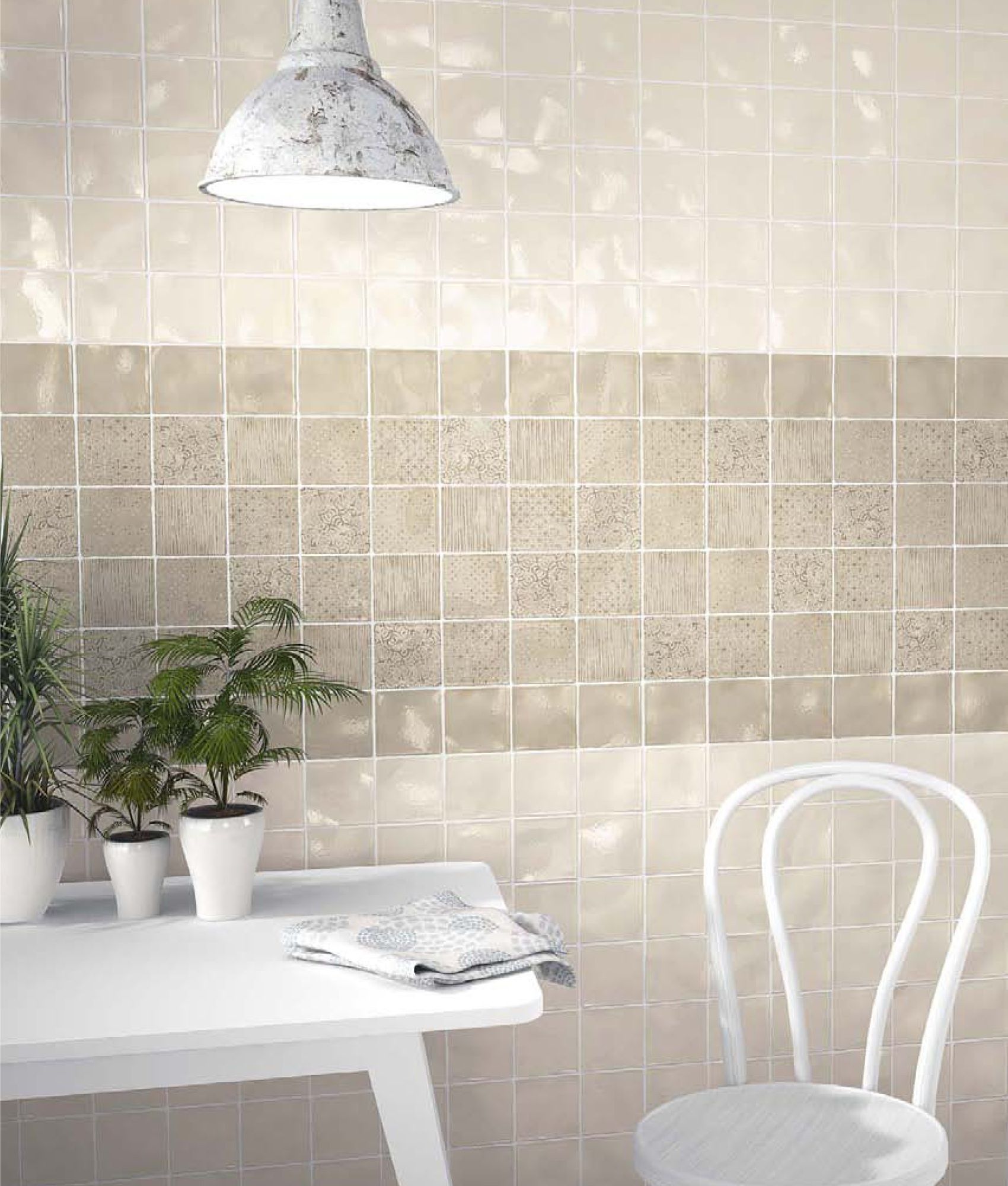 Carrelage effet zellige 10x10cm STOW Bianco - 0.56m²