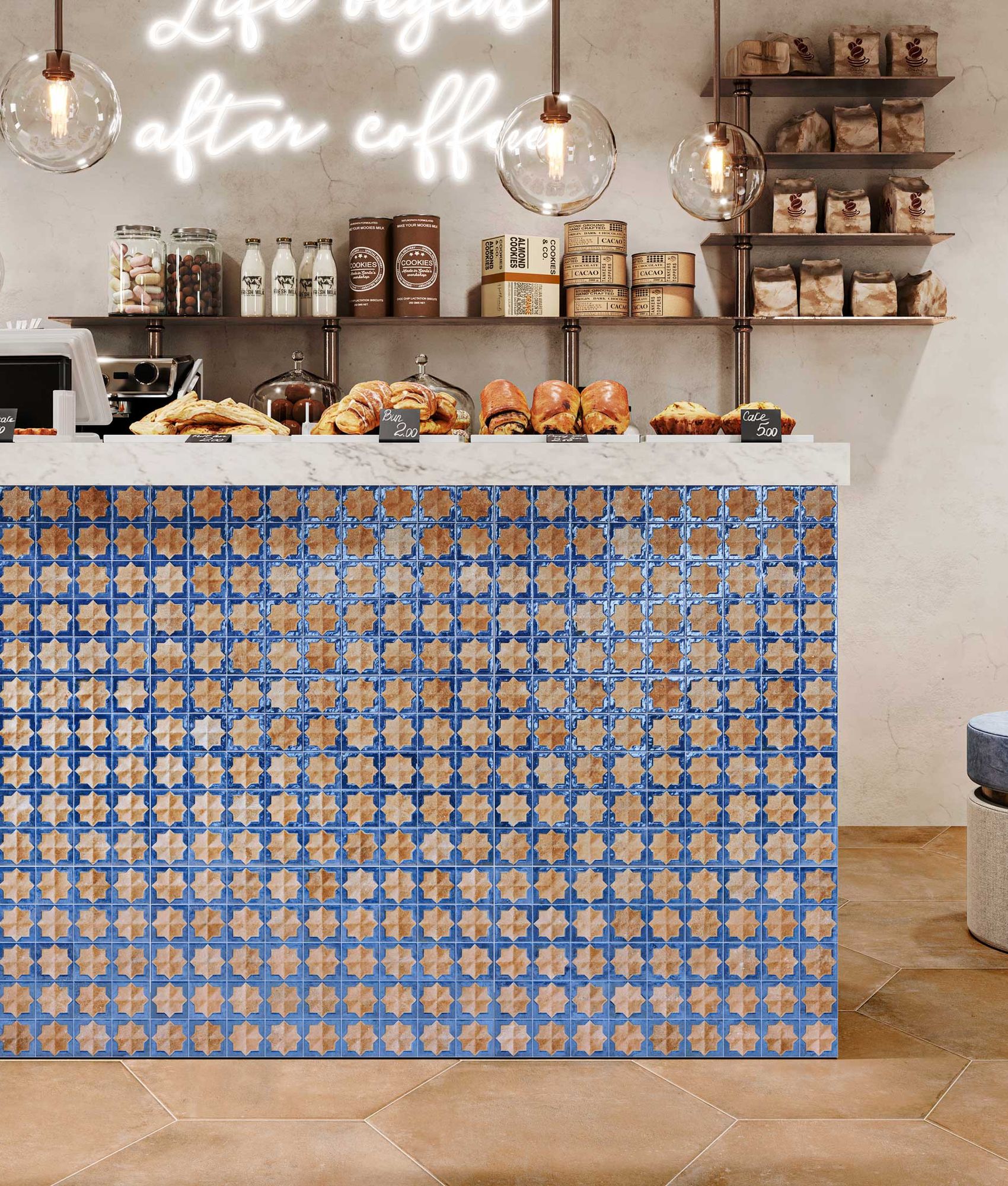 Carrelage tradition TETUAN TERRA COBALT 31X56 - 1.21 m²