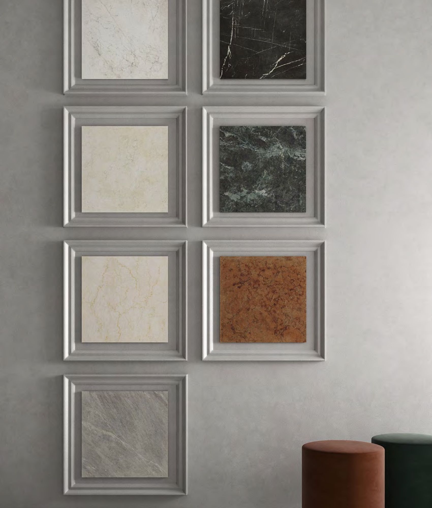 Carrelage effet marbre MEDICI VERDE ALPI RETT 30x60 cm