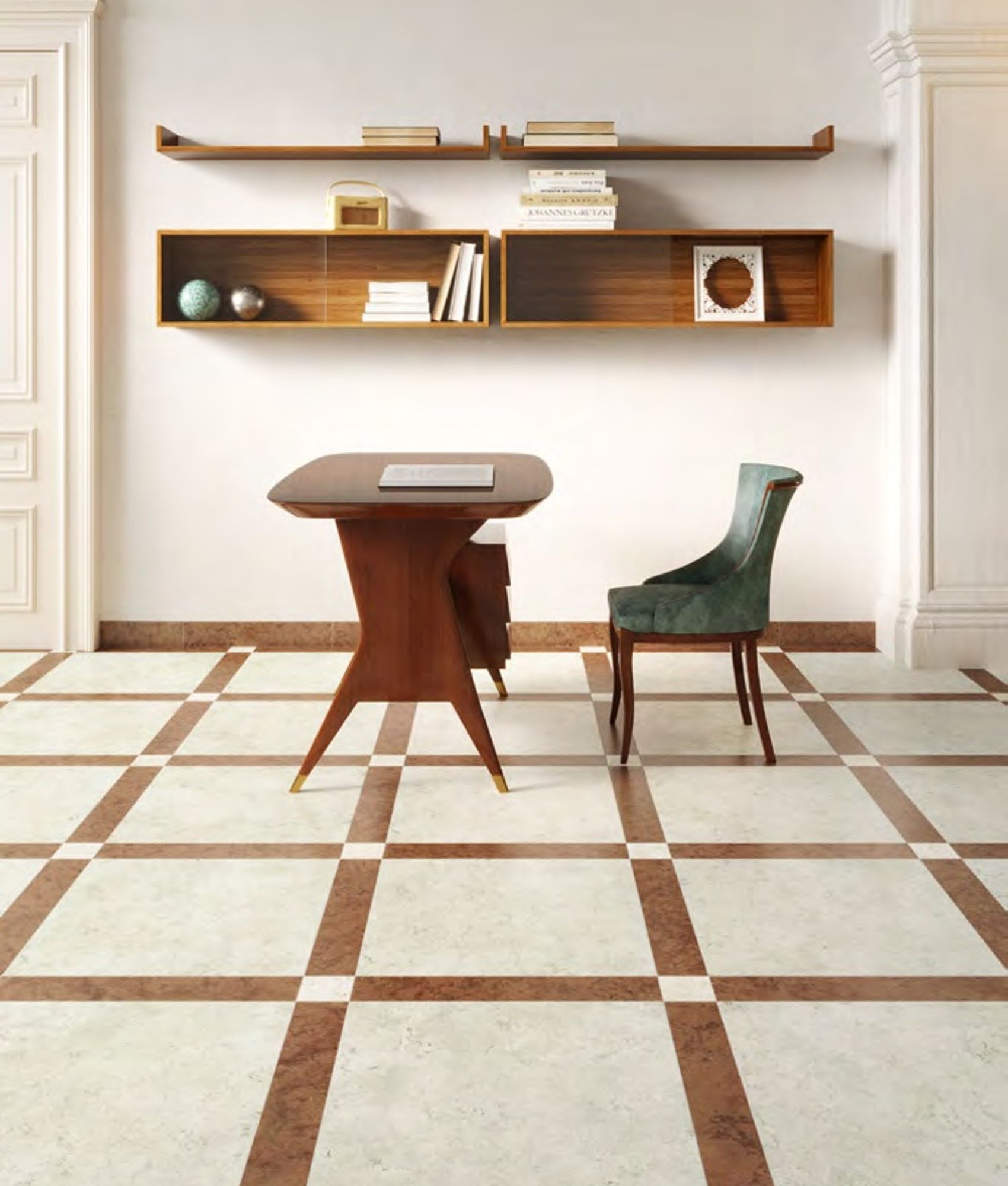 Carrelage effet marbre MEDICI ROSSO VERONA RETT 10x60 cm