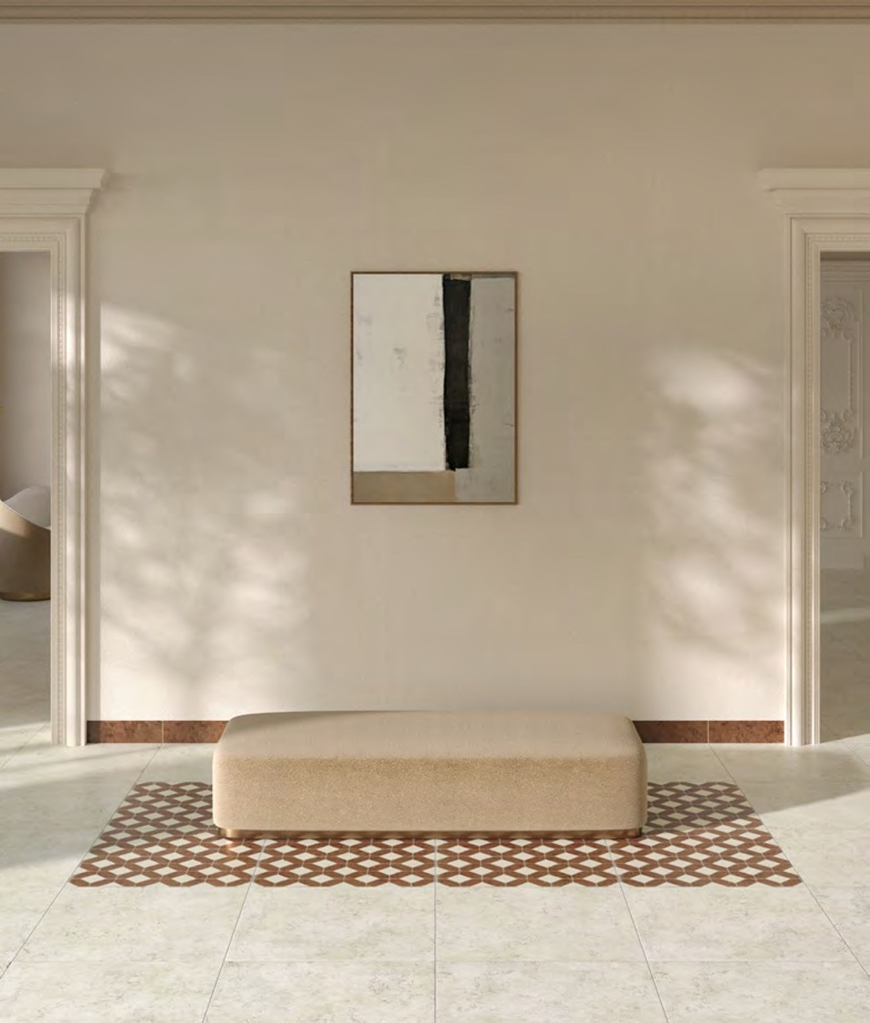 Carrelage effet marbre MEDICI BIANCONE RETT 60x60 cm