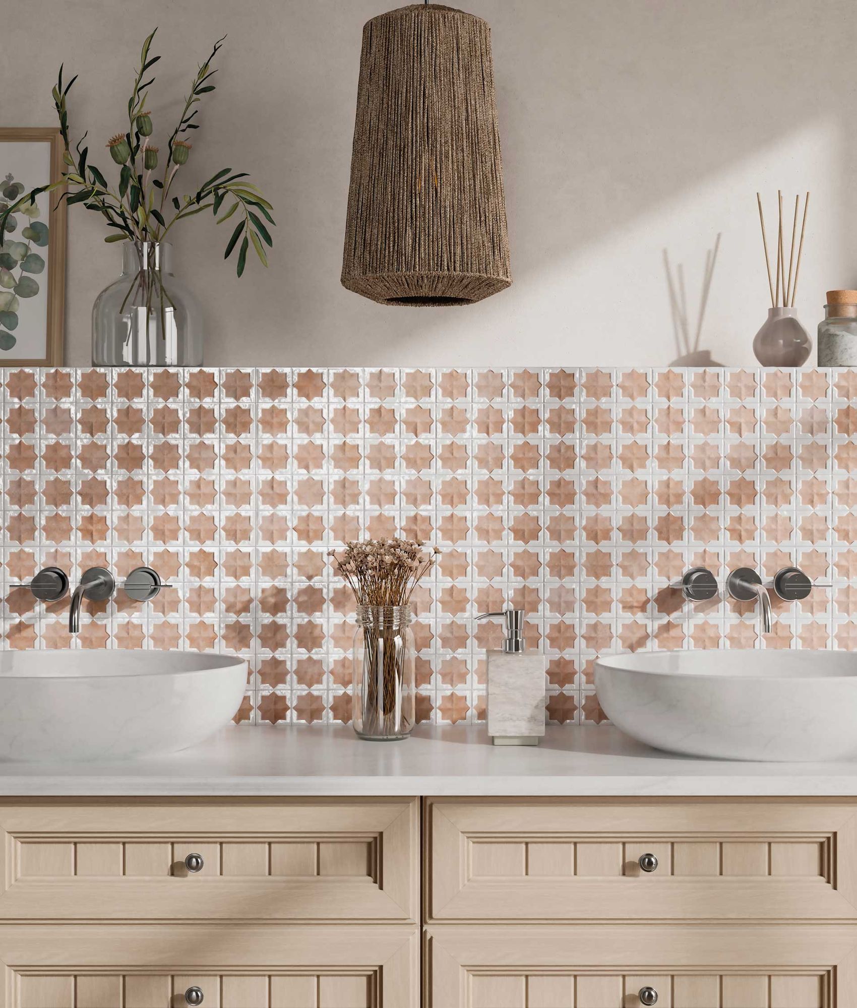 Carrelage tradition TETUAN COTTO WHITE 31X56 - 1.21 m²
