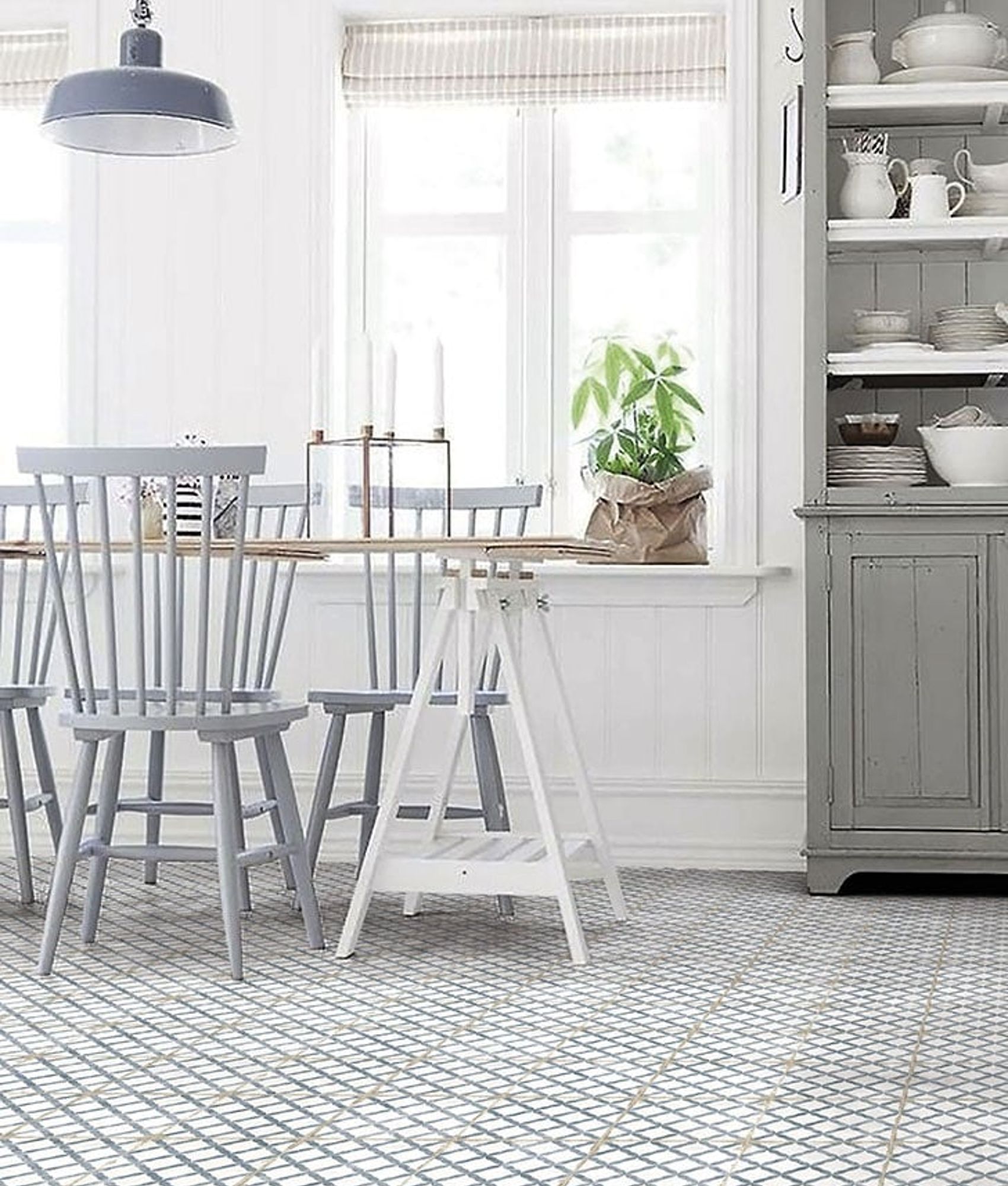 Carrelage coloré imitation ciment GALAR DORSET BLUE 20X20 - 0,52m²