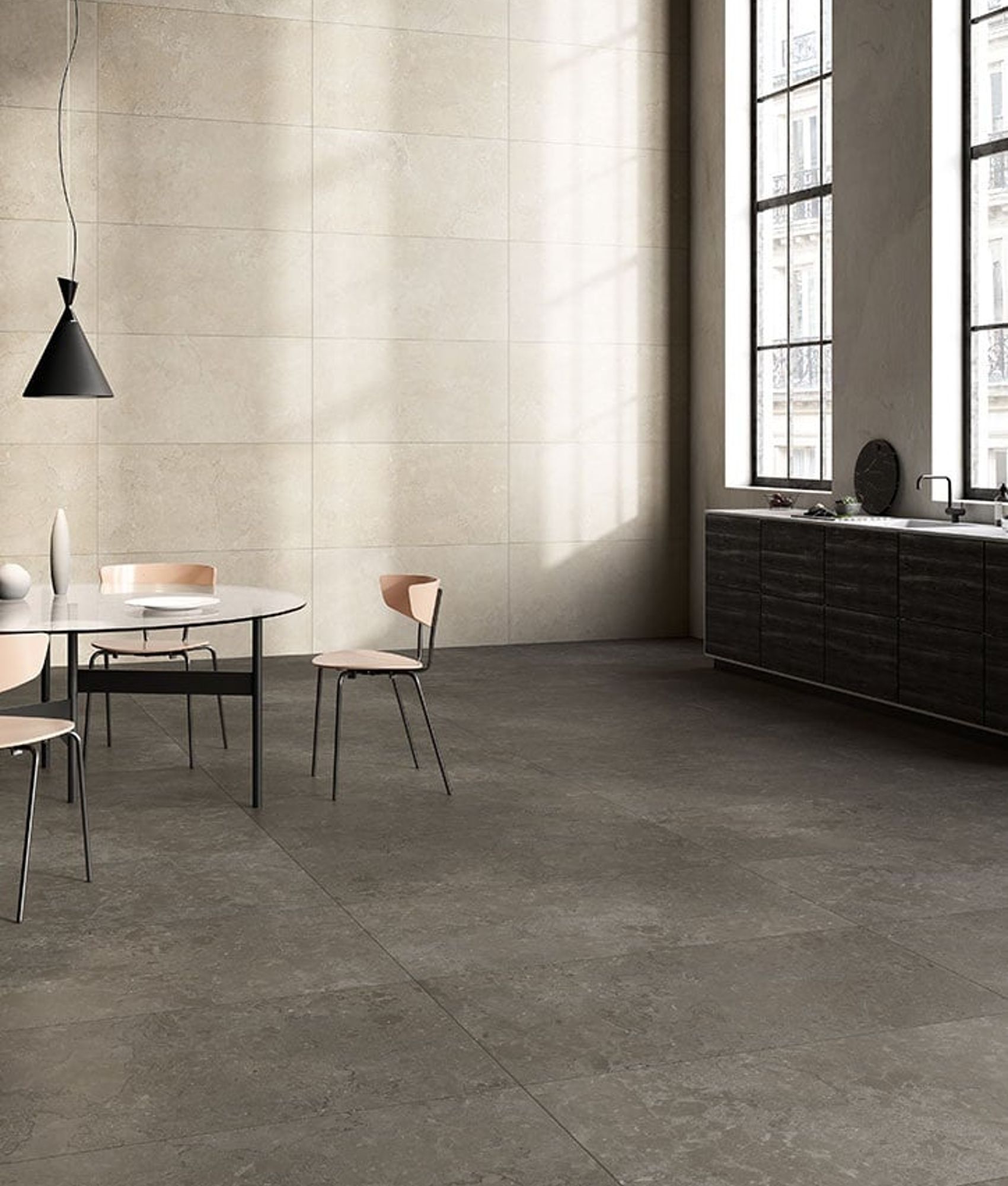 Carrelage grès cérame effet pierre LAROCHE IVORY ANTISLIP 60X120 - 1,44m²