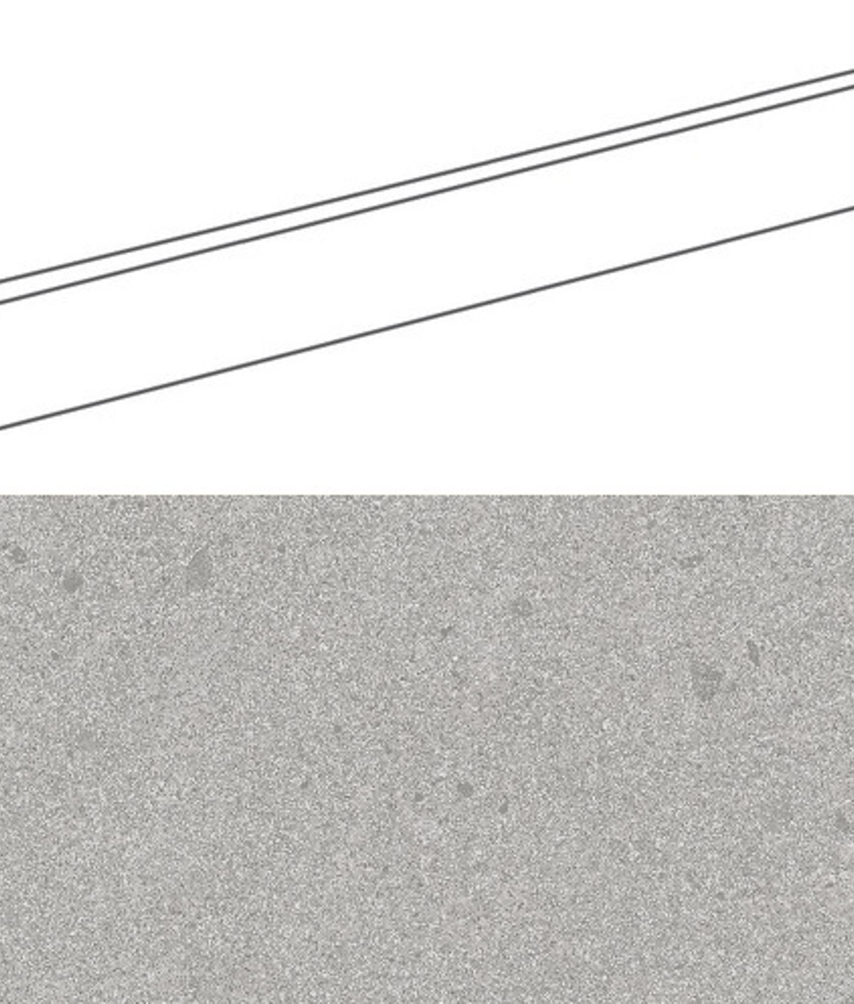 Plinthe aspect terrazzo GALBE CENIZA CENIZA  9,4X60- 1 Unités