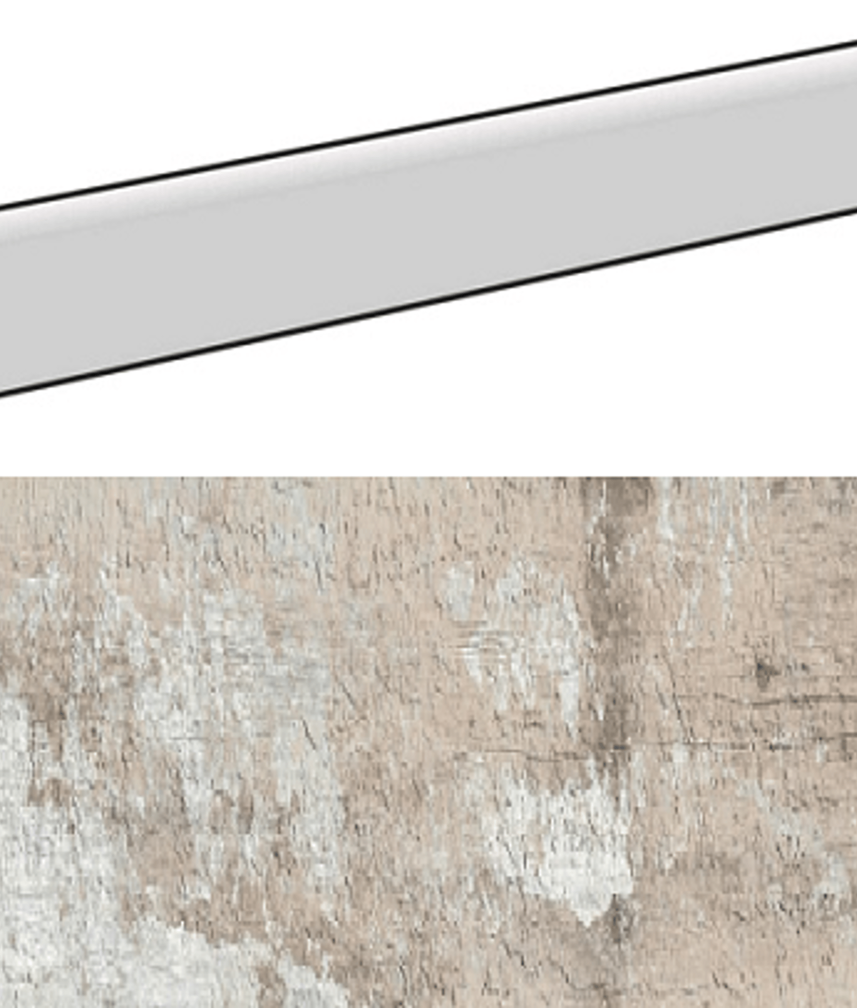 Plinthe aspect bois MODENA MULTICOLOR 9,4X59,3- 15 Unités