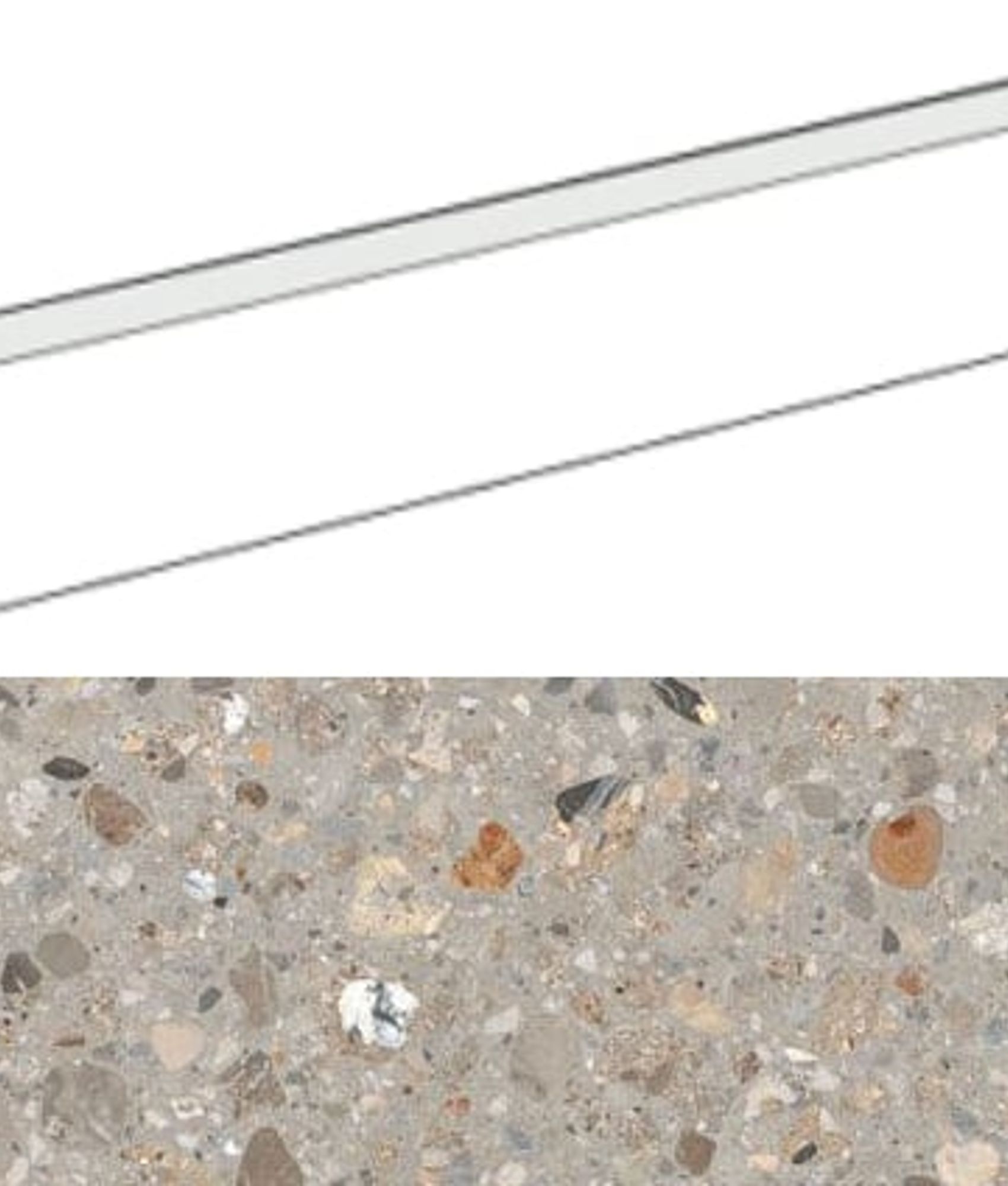 Carrelage terrazzo DRAKKEN GREY 7,2X60- 10 Unité