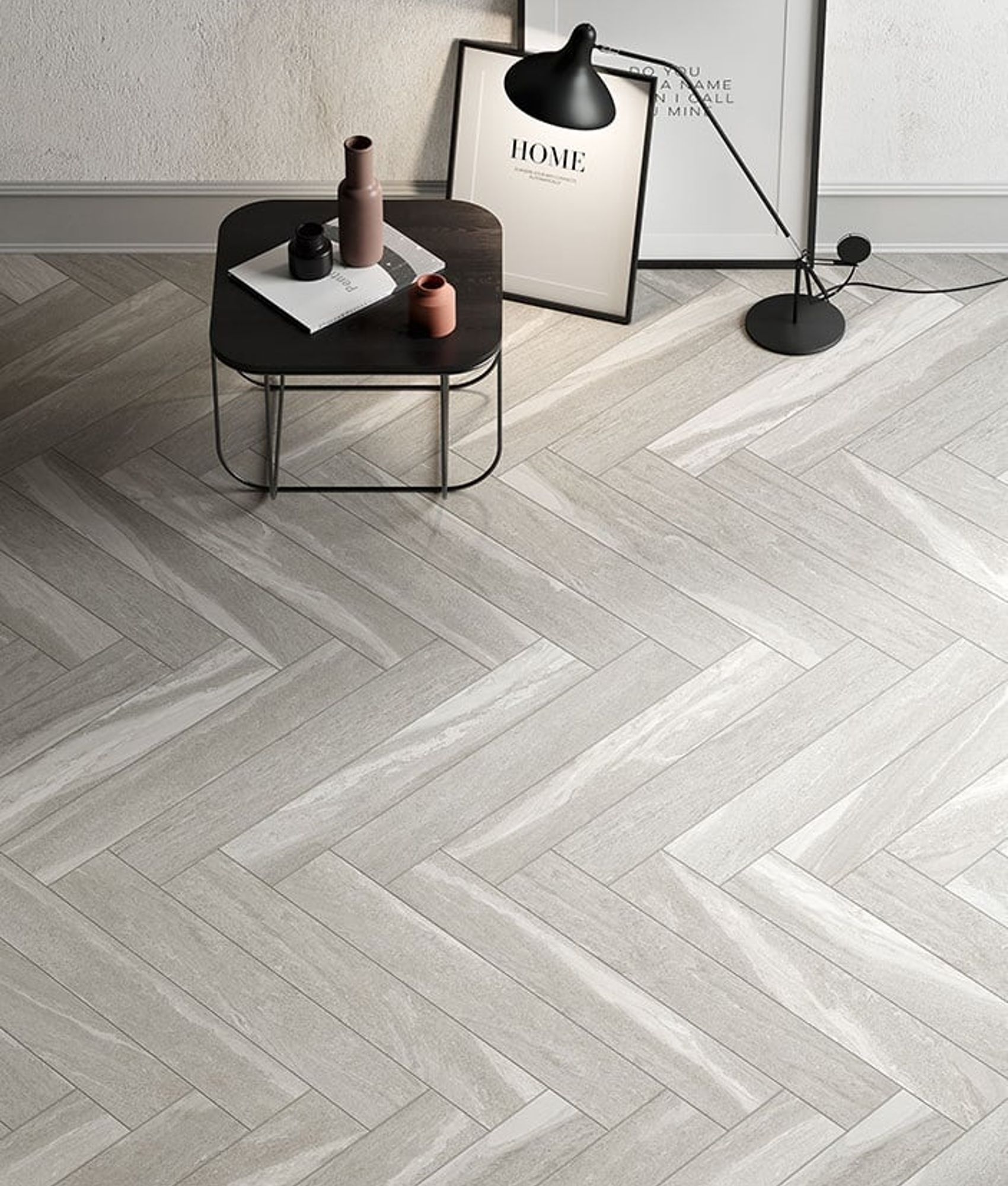 Carrelage grès cérame effet pierre DALLON LIGHT GREY 22,5X90 - 1,21m²