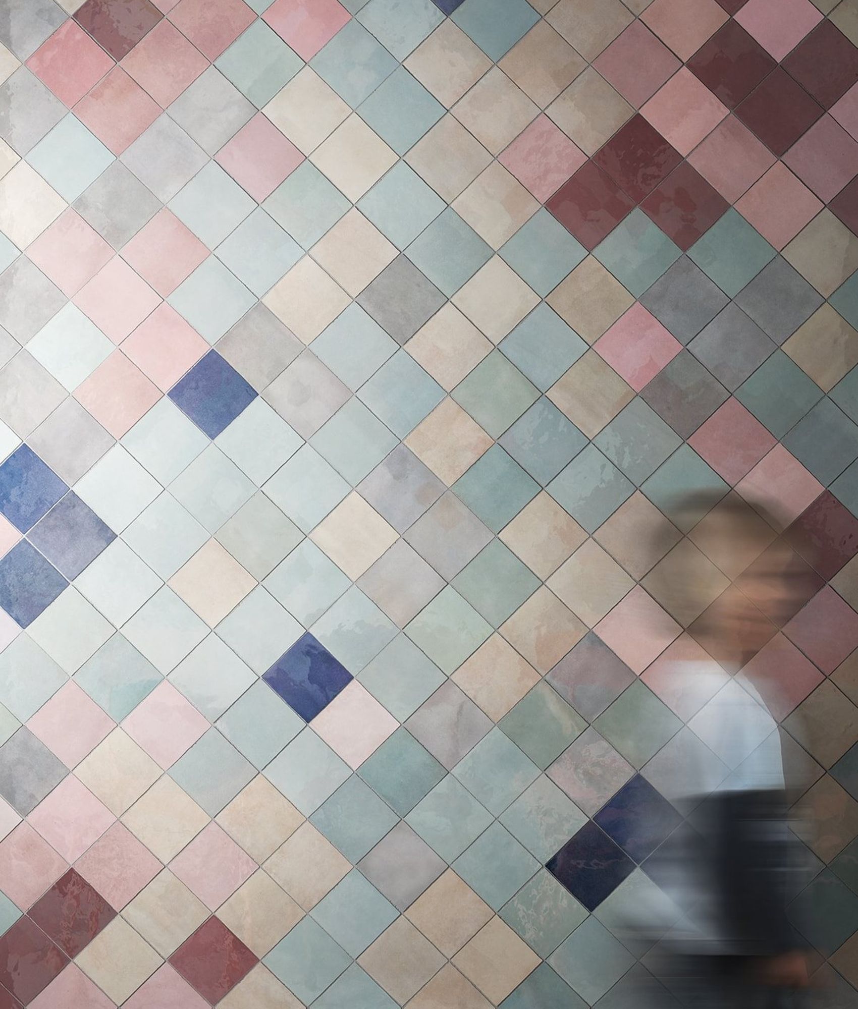 Esprit zellige Carrelage effet zellige 13.2x13.2 ARTISAN GRIS 24459 - 1m² - As de Carreaux