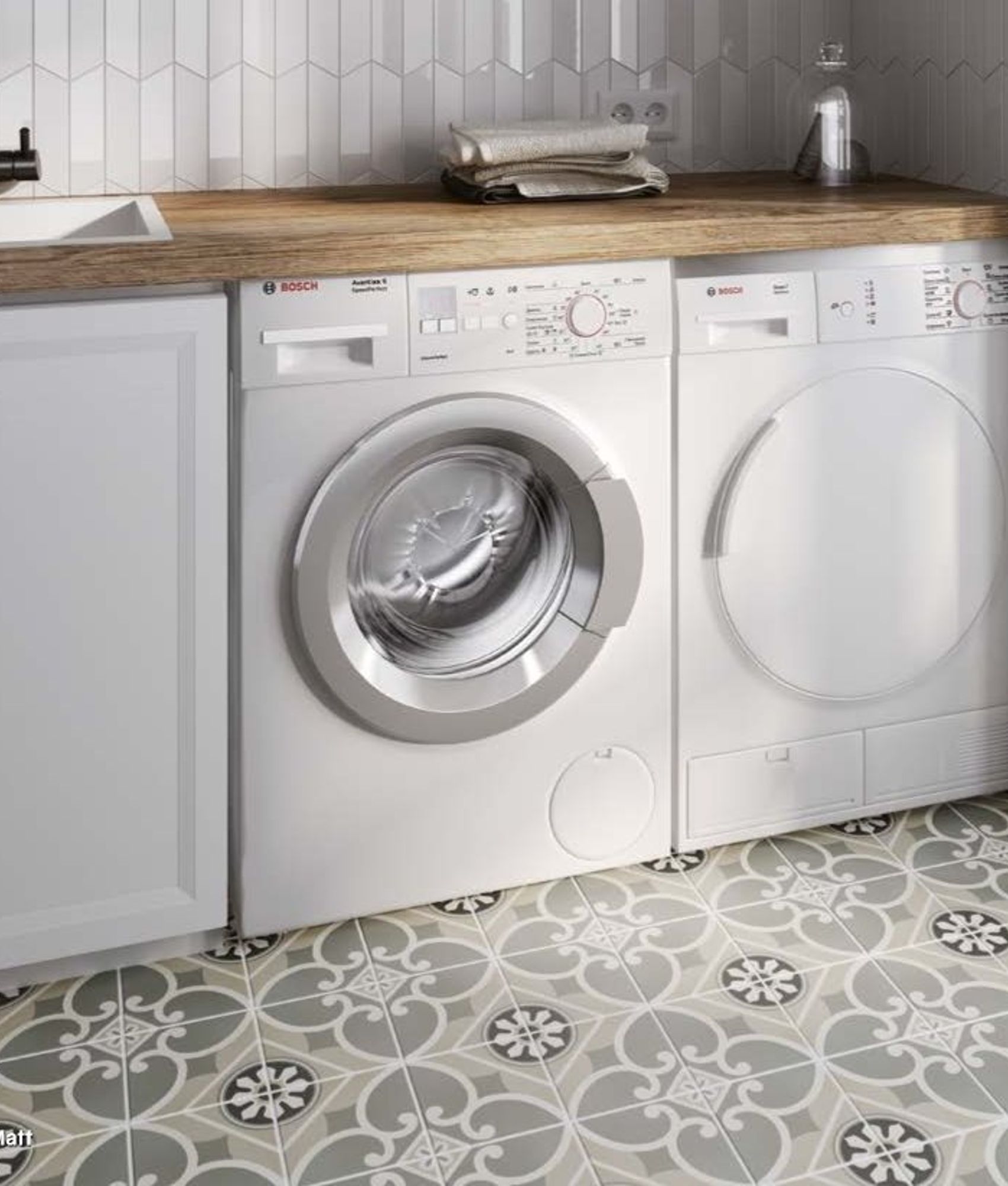 Carreaux de ciment imitation Carrelage imitation ciment rosace 20x20 cm CAPRICE CHATELET 20930- 1m² - As de Carreaux